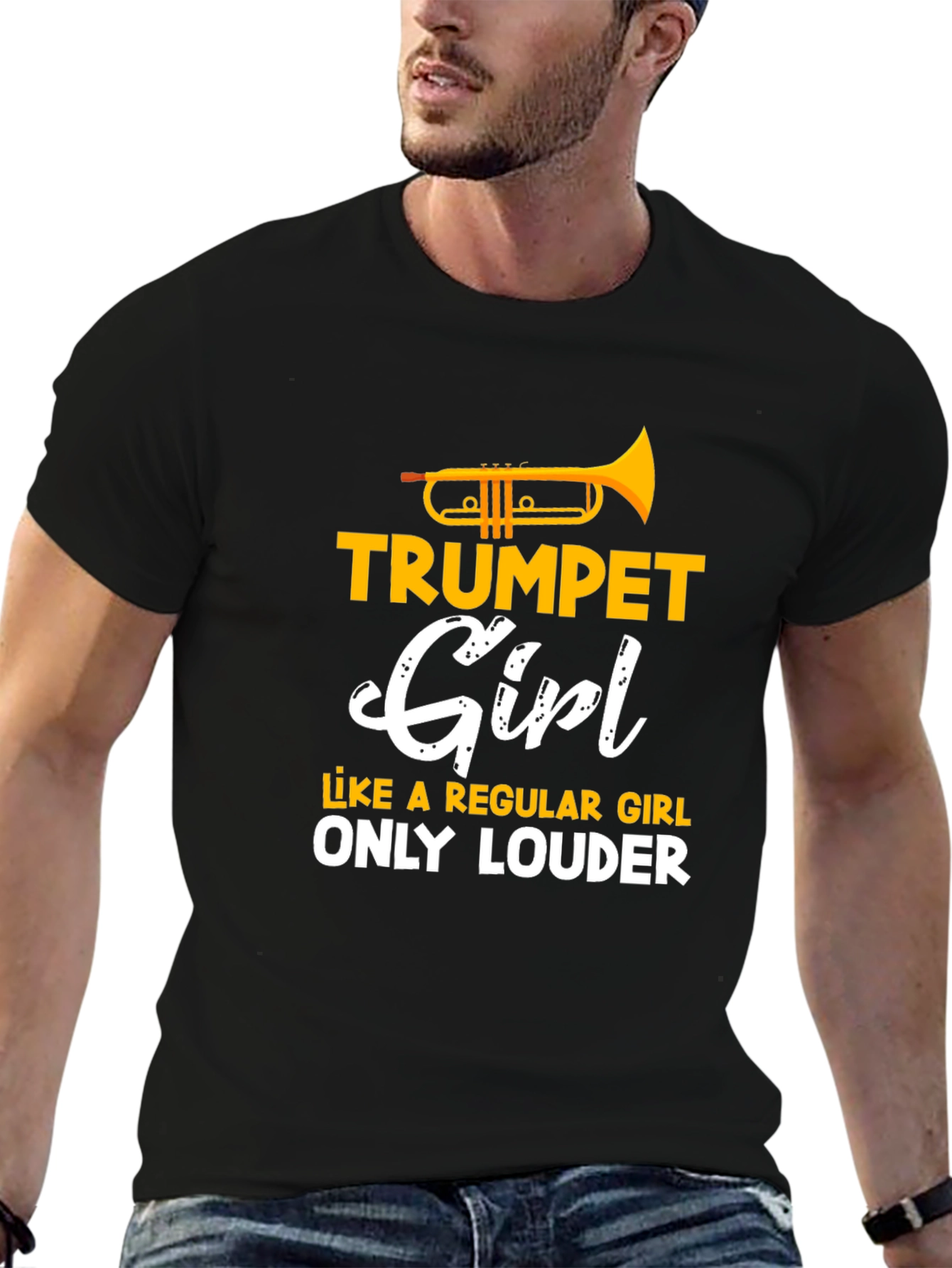Trumpet Girl T-Shirt - Loud & Proud Musician Tee