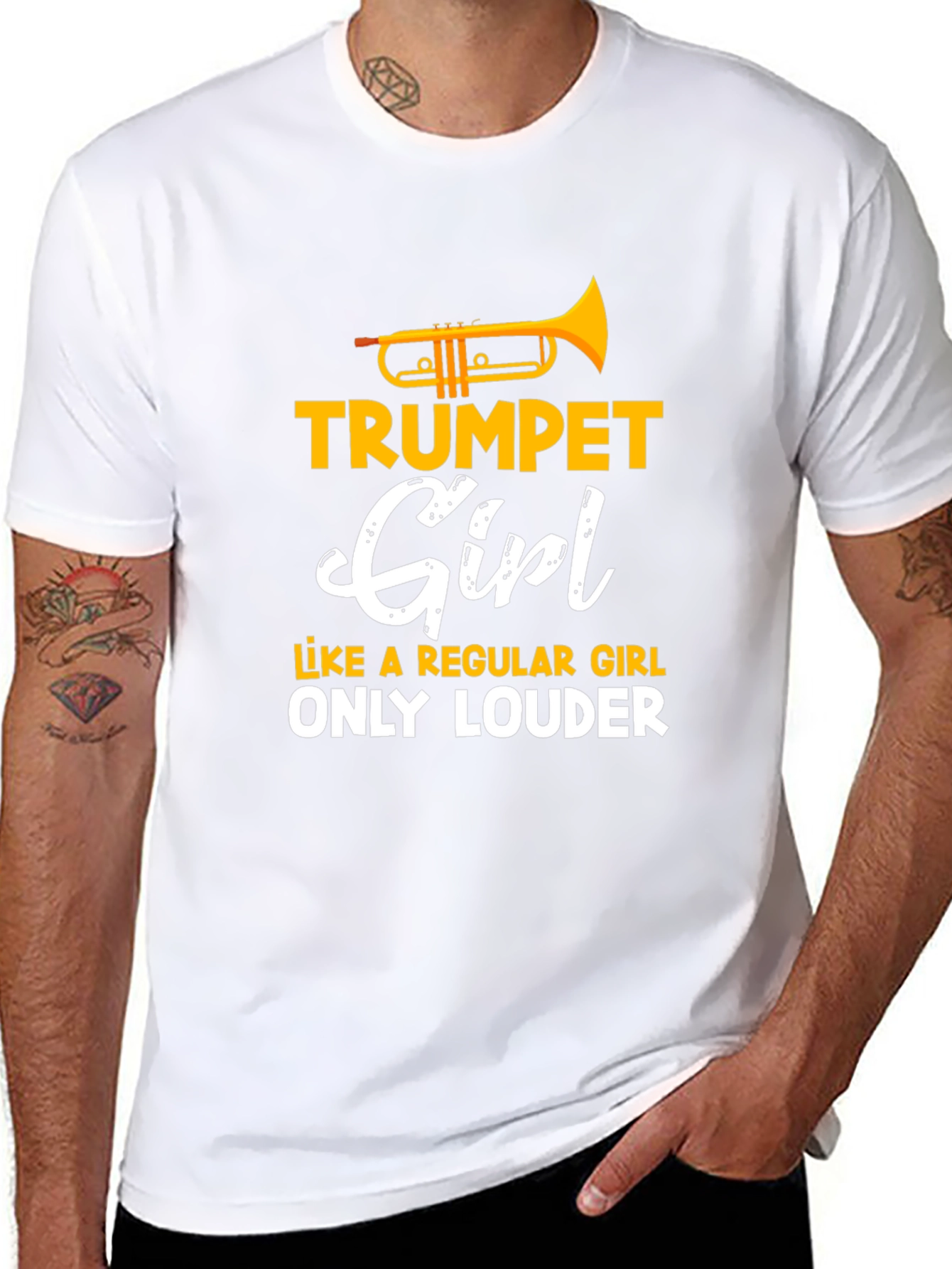 Trumpet Girl T-Shirt - Loud & Proud Musician Tee