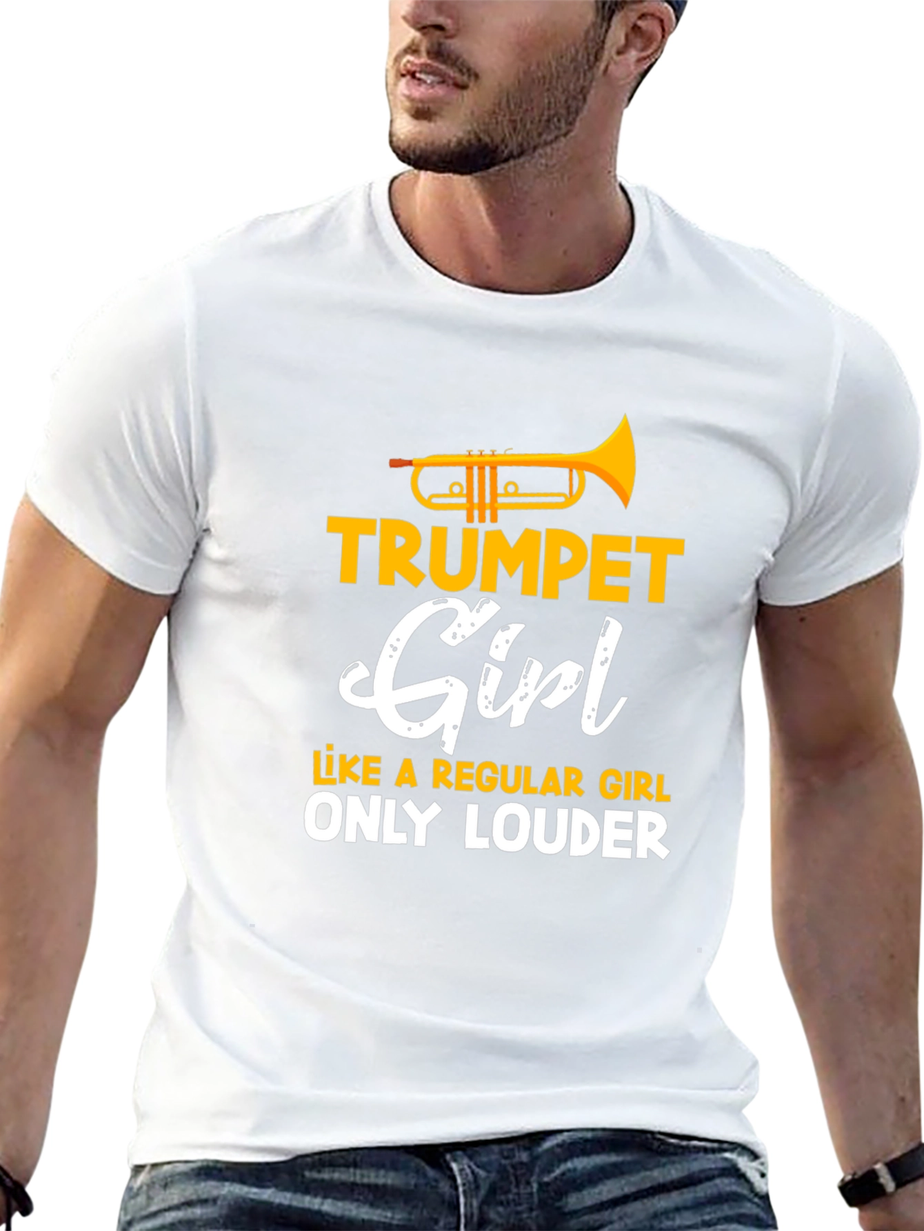 Trumpet Girl T-Shirt - Loud & Proud Musician Tee