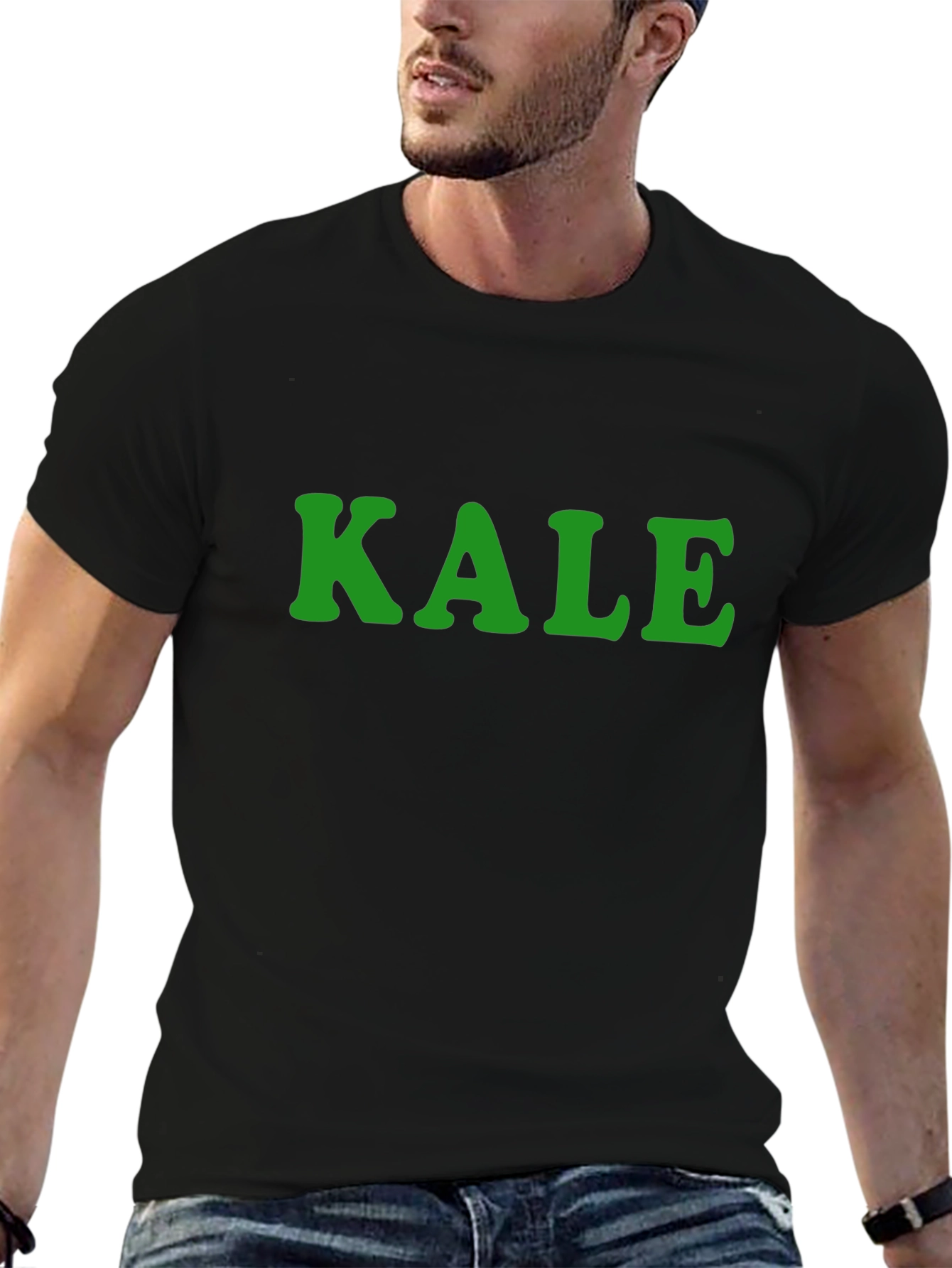 KALE Graphic Tee - Trendy Comfortable Black T-Shirt