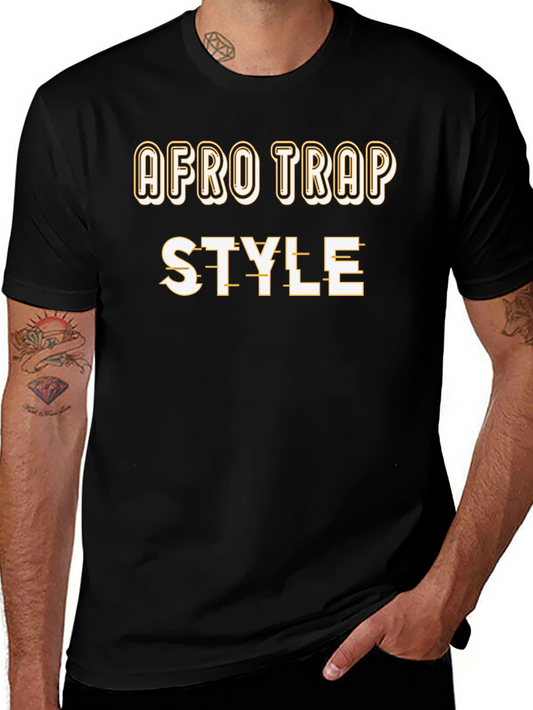Afro Trap Style Black Graphic Tee