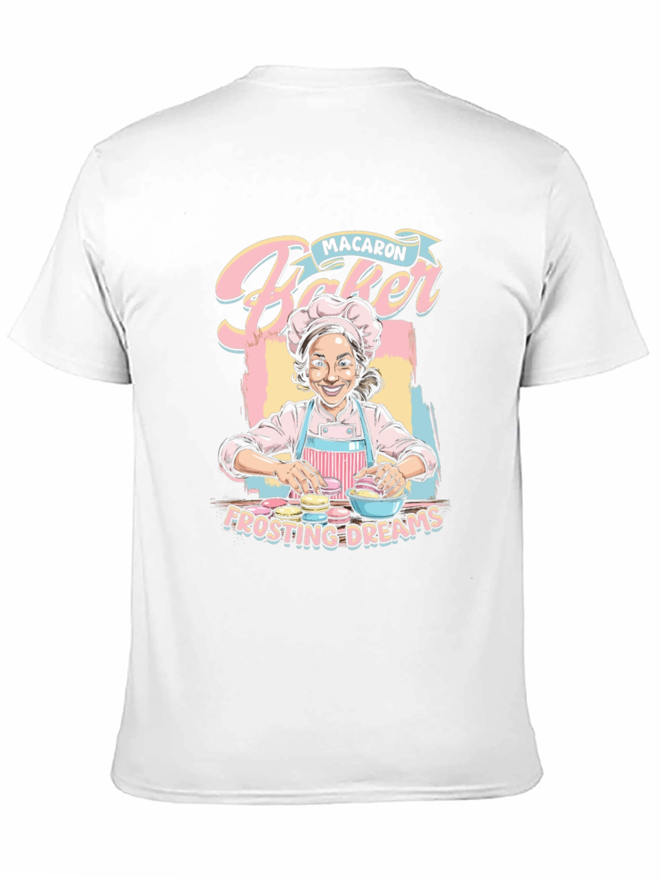 Macaron Baker T-Shirt - Frosting Dreams Graphic Tee