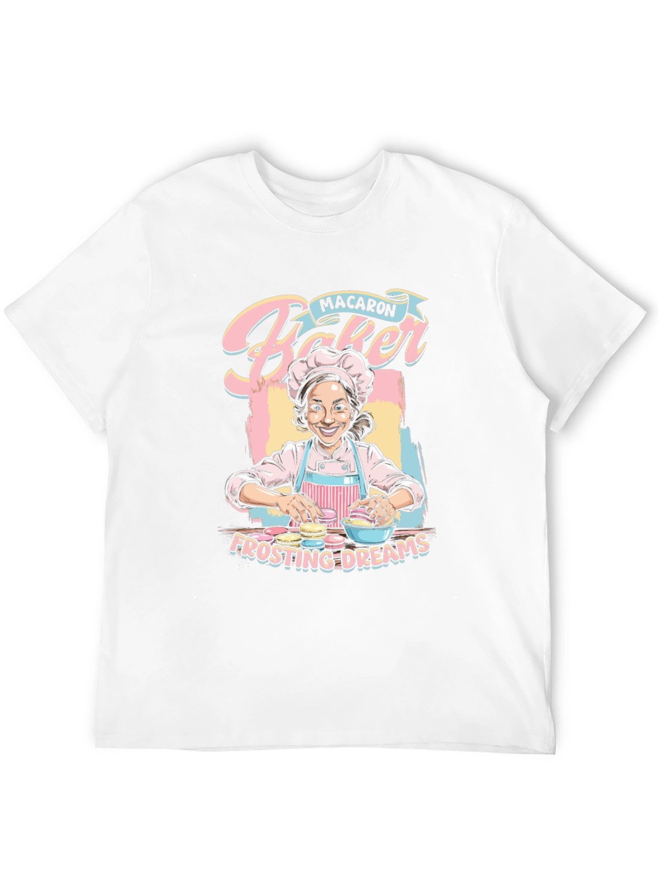 Macaron Baker T-Shirt - Frosting Dreams Graphic Tee
