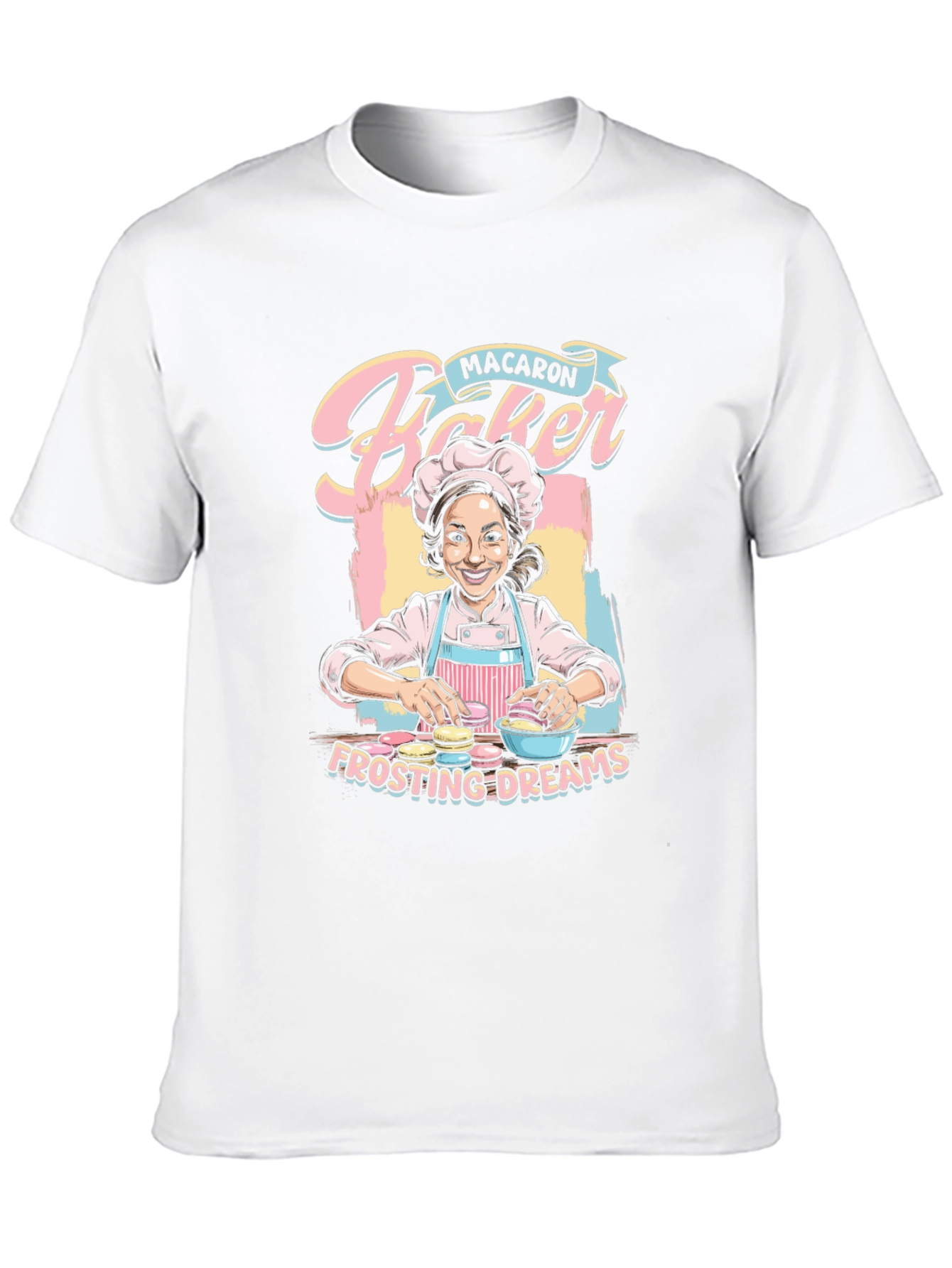 Macaron Baker T-Shirt - Frosting Dreams Graphic Tee