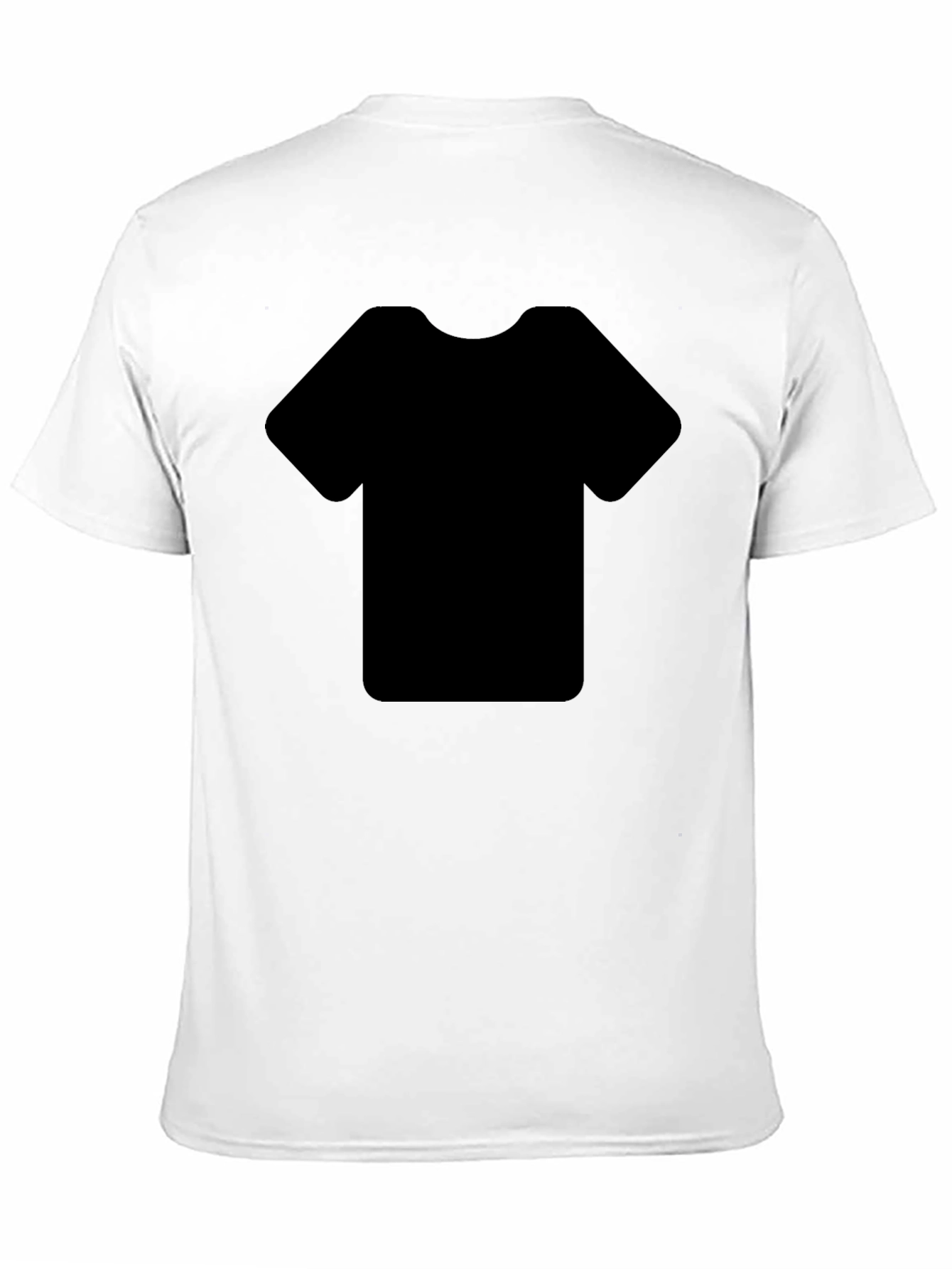 Plain Black Crew Neck Short Sleeve T-Shirt