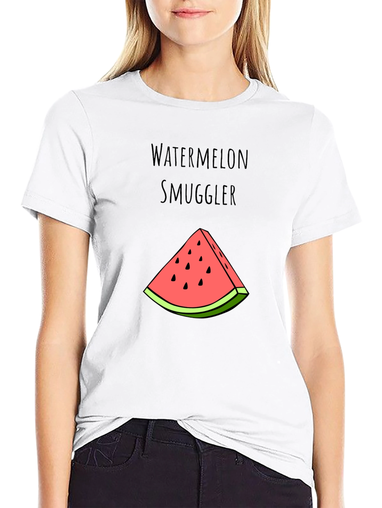 Watermelon Smuggler Graphic Tee - Funny Summer Shirt