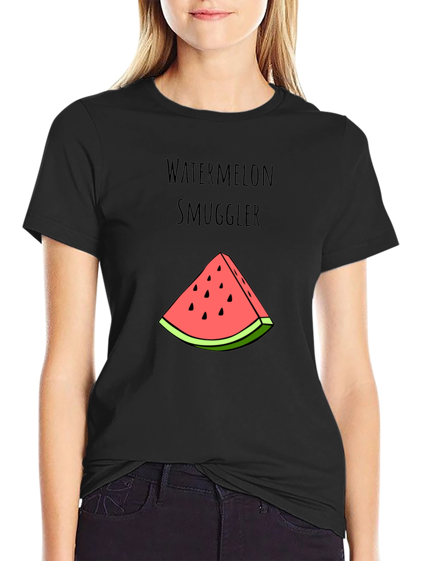 Watermelon Smuggler Graphic Tee - Funny Summer Shirt