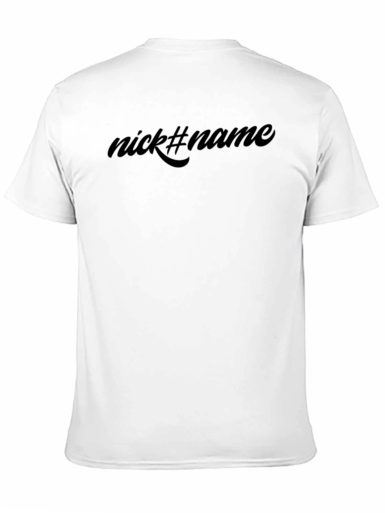 Nick#Name Black Graphic Tee - Soft Cotton Casual Wear
