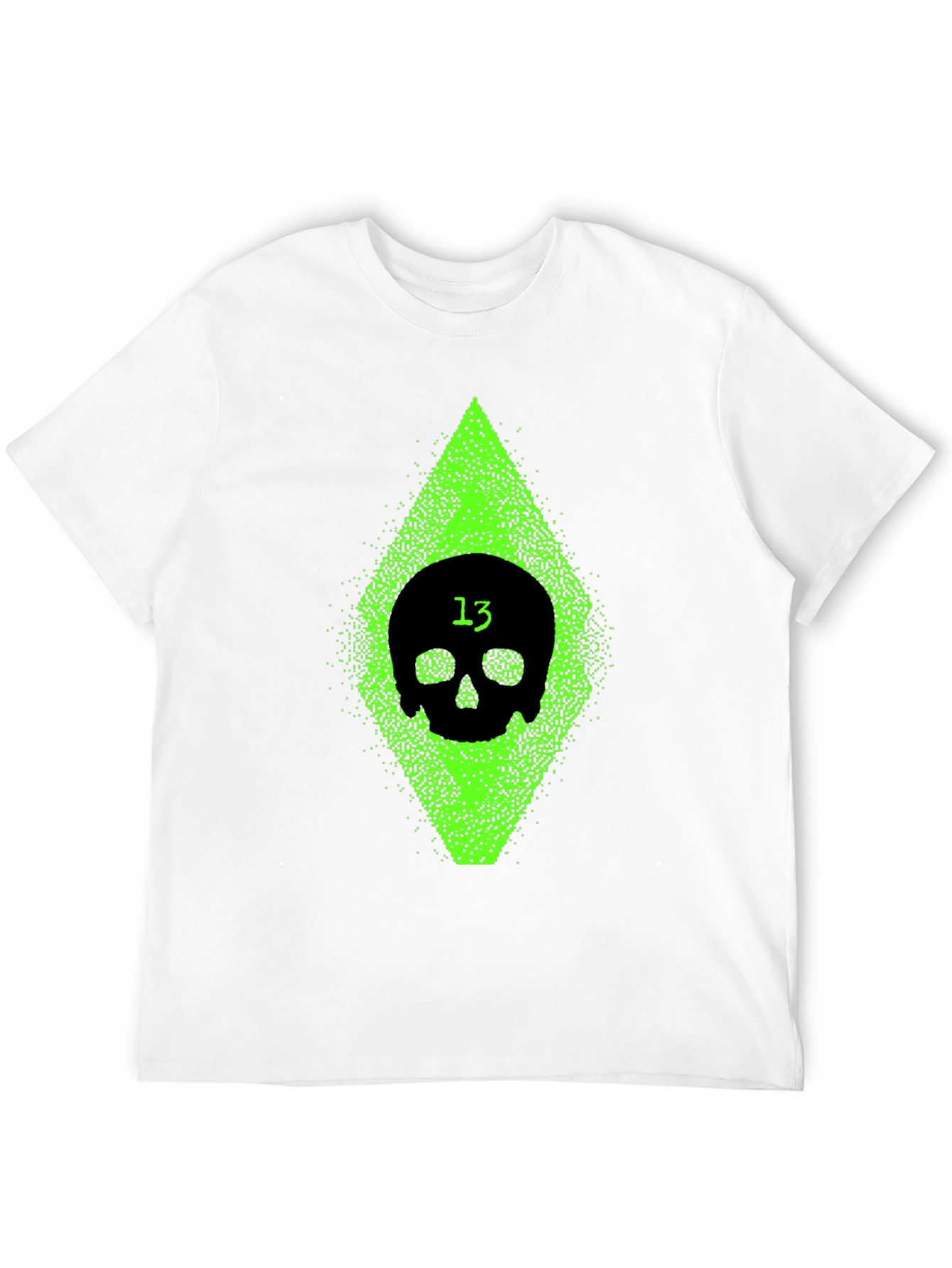 Skull 13 Graphic Tee - Black Cotton Comfort