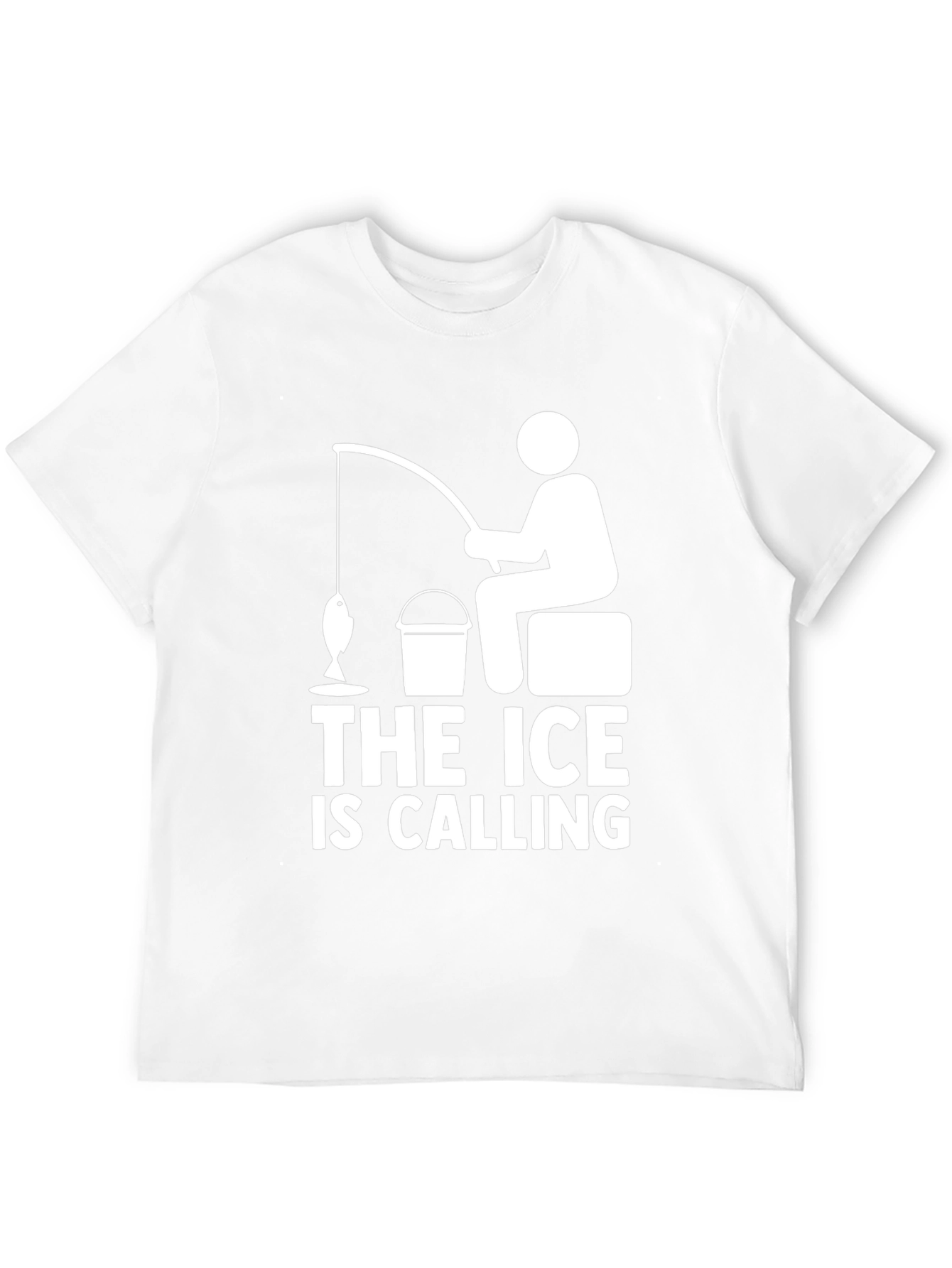 The Ice is Calling T-Shirt Funny Fisherman Tee