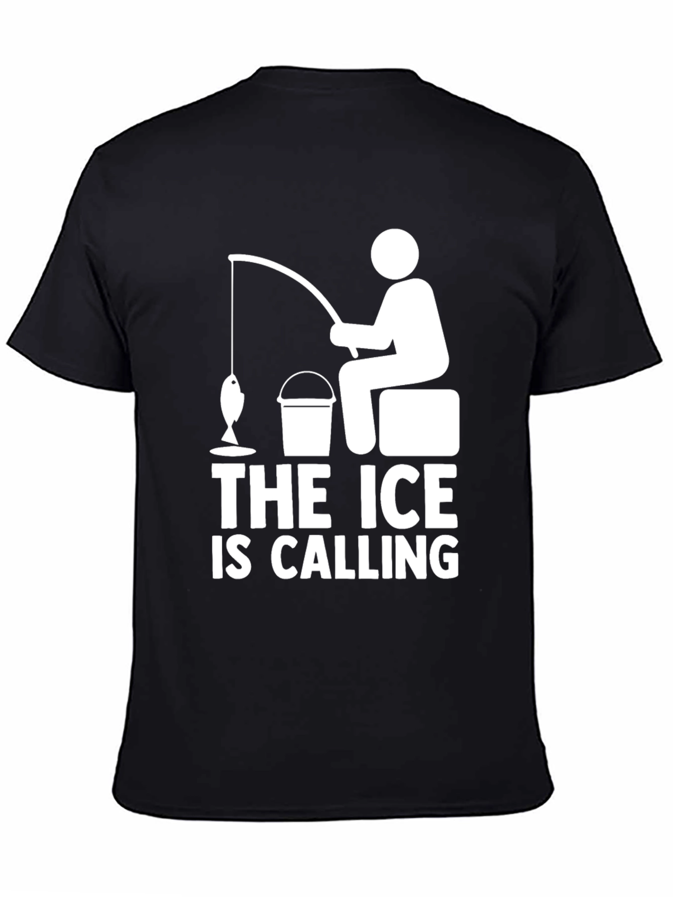 The Ice is Calling T-Shirt Funny Fisherman Tee