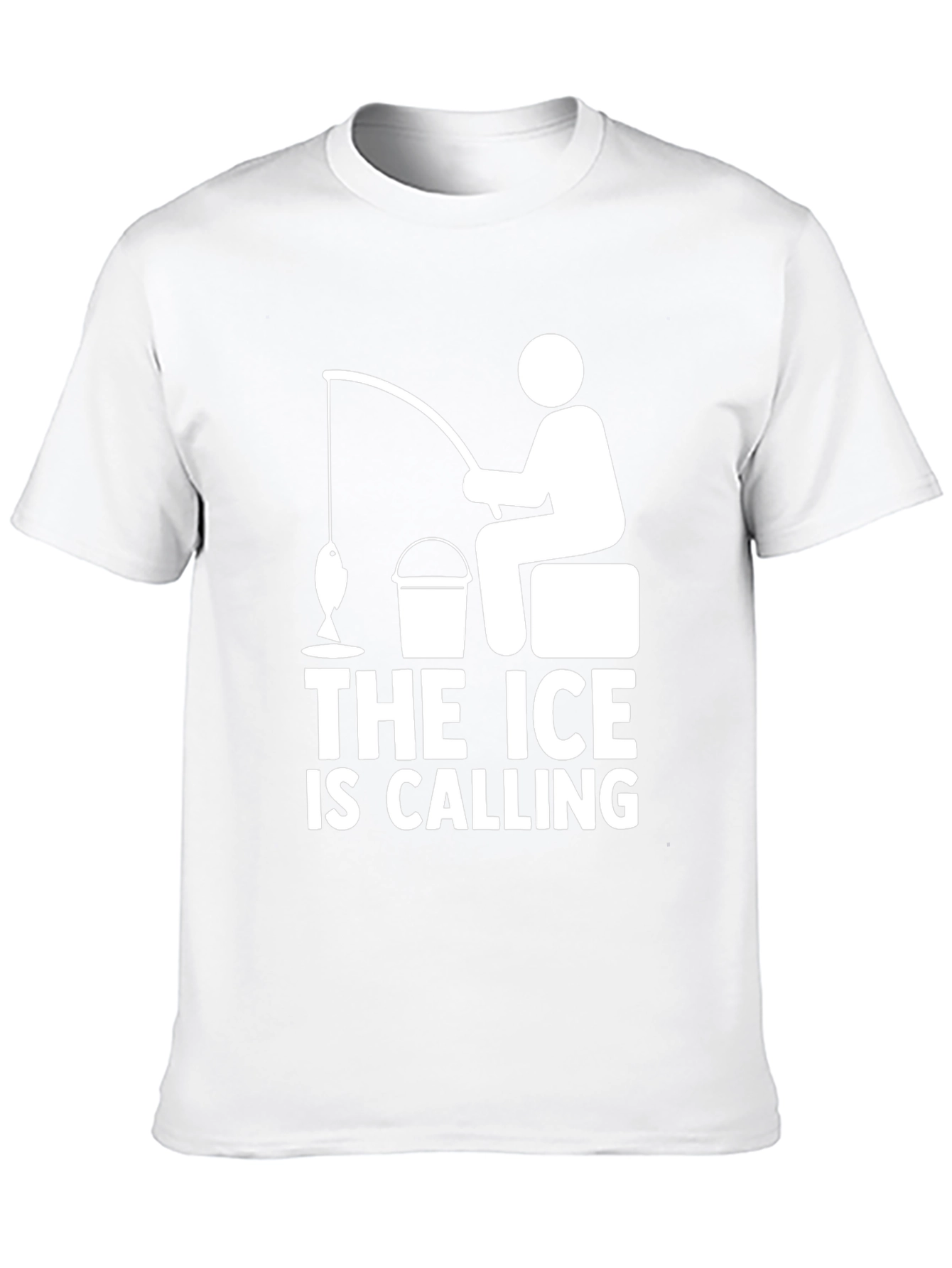 The Ice is Calling T-Shirt Funny Fisherman Tee