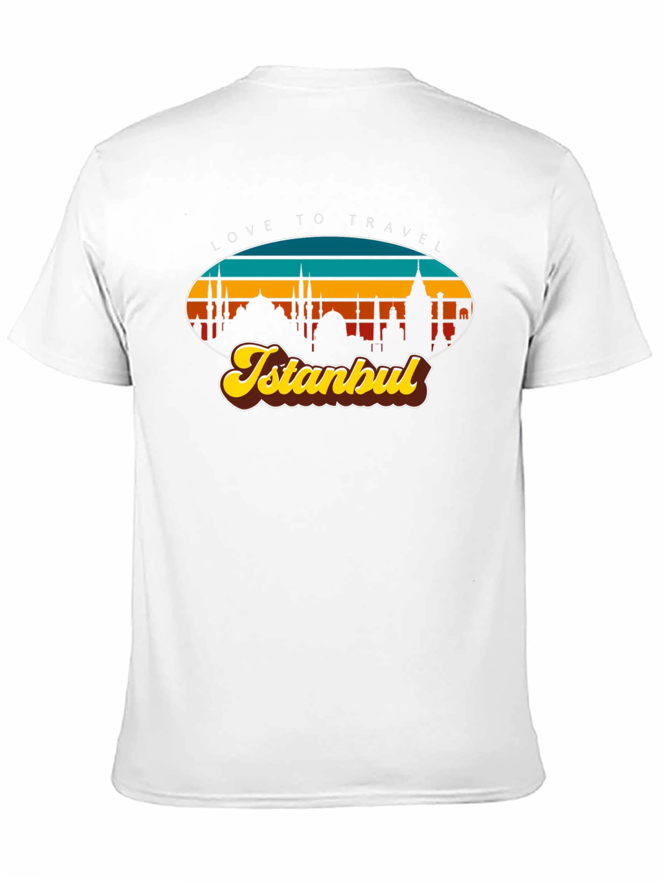 Istanbul Travel T-Shirt - Retro Skyline Design