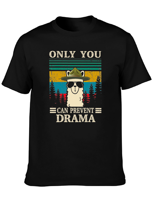 Funny Llama Forest Ranger T-Shirt