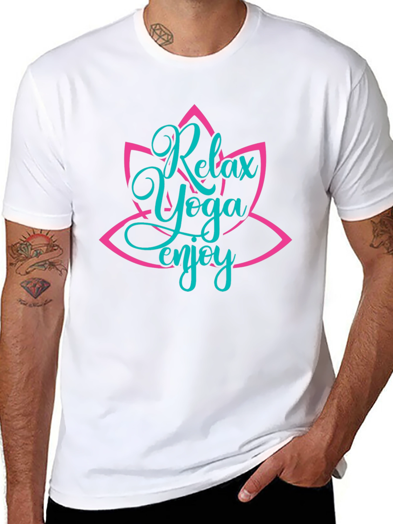 Relax Yoga Enjoy T-Shirt - Black