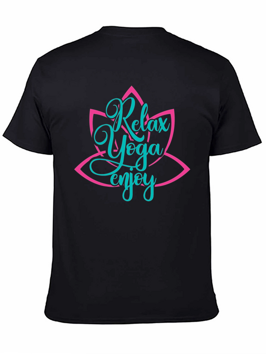 Relax Yoga Enjoy T-Shirt - Black