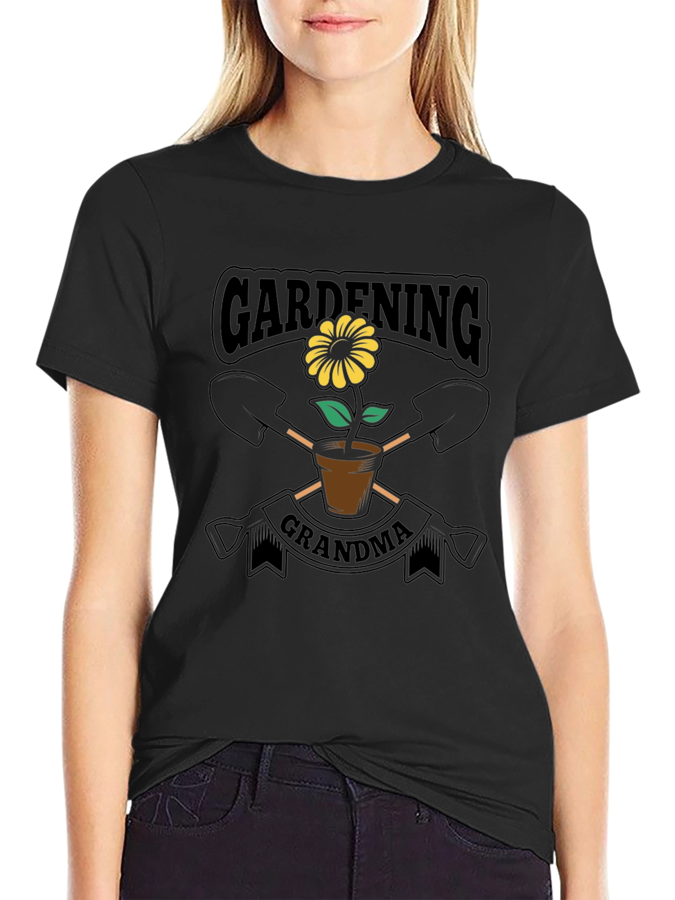 Gardening Grandma T-Shirt - Flower Design