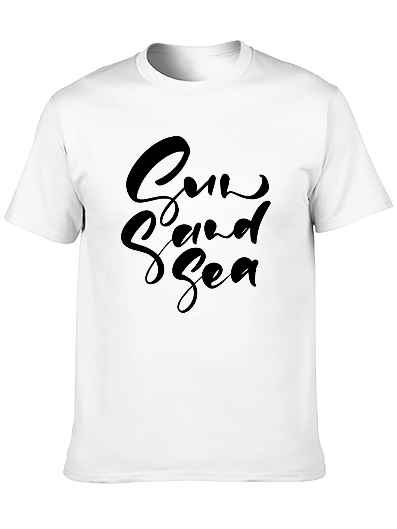 Sun Sand Sea Black Graphic Tee