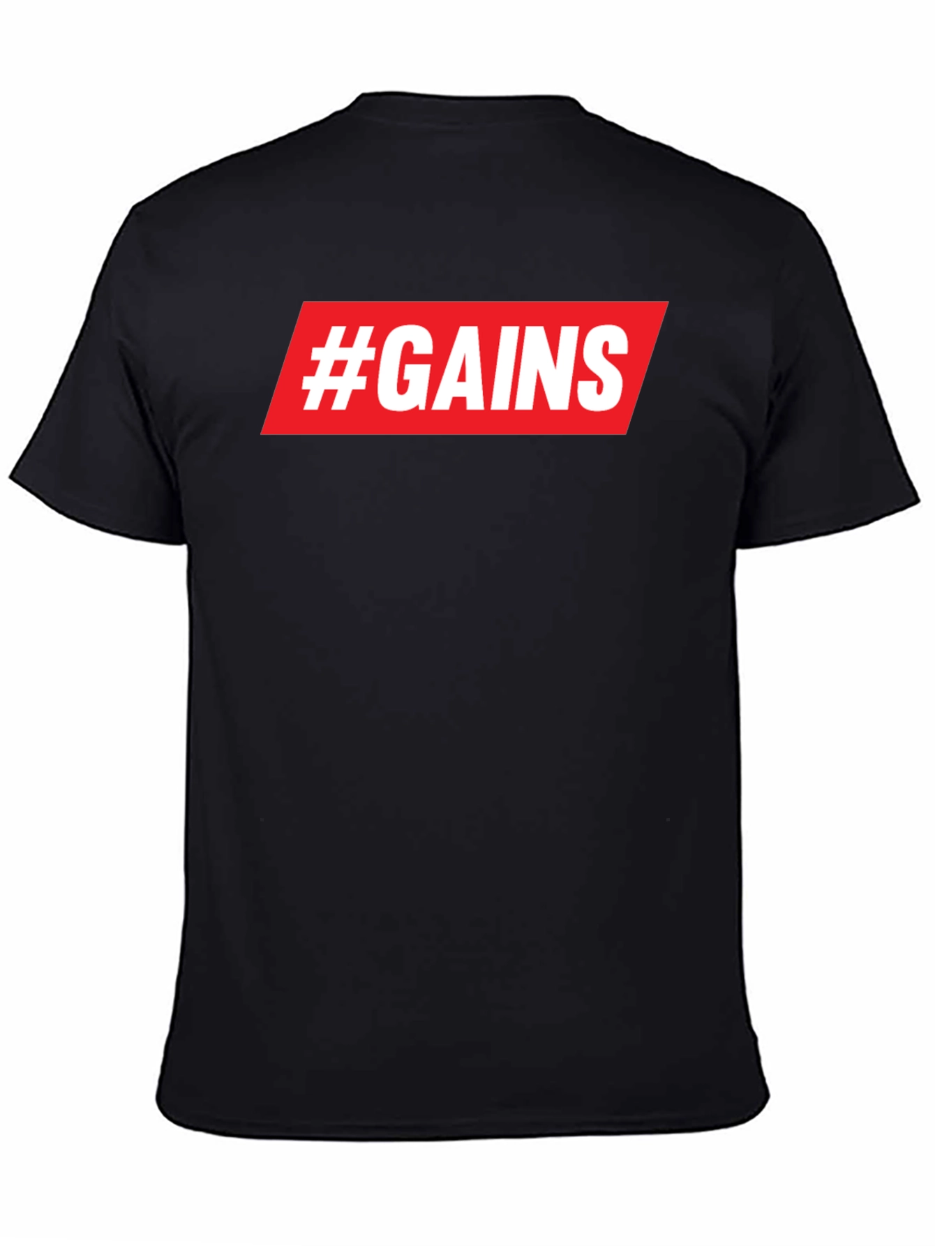 #GAINS Graphic Tee - Gym & Fitness Shirt