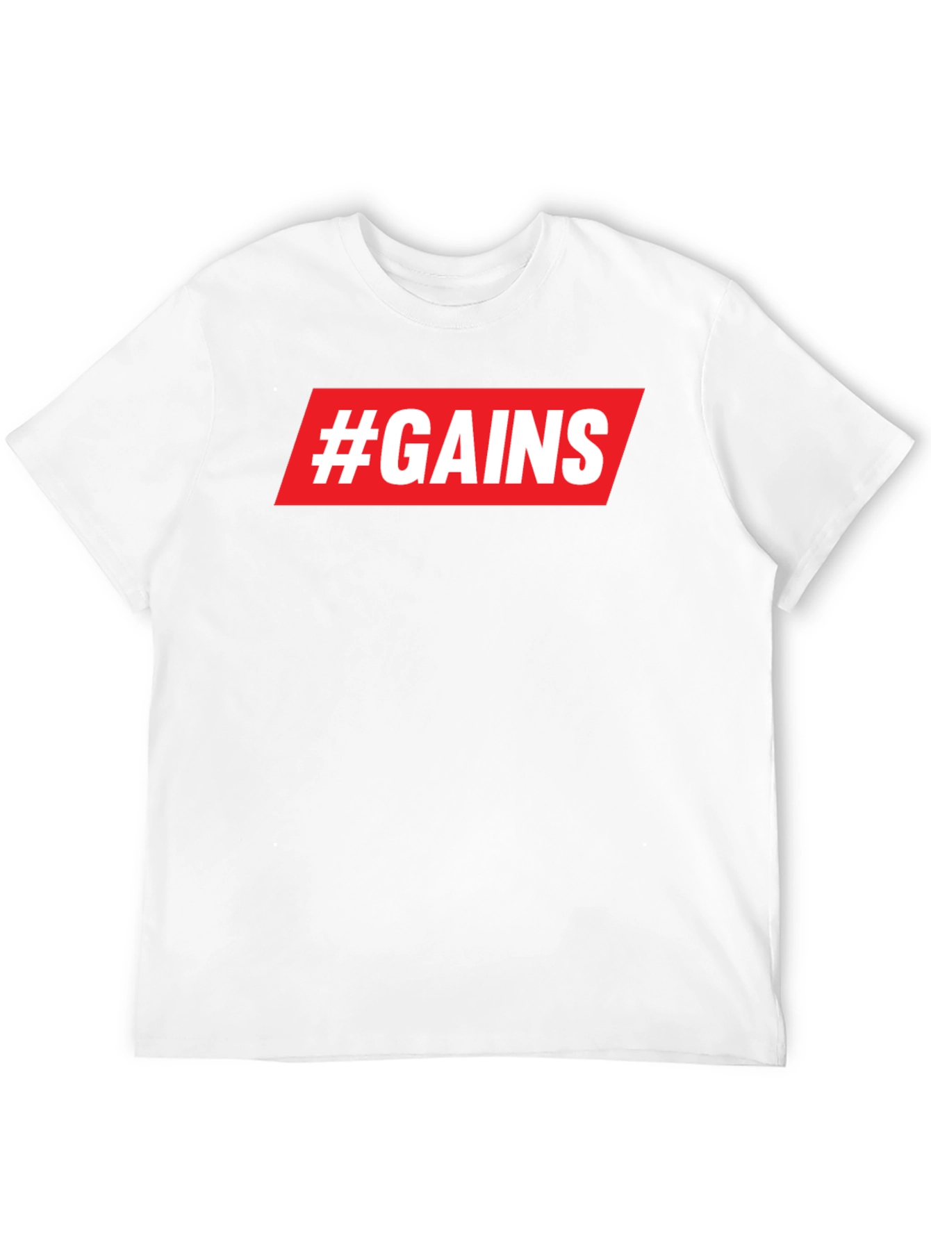 #GAINS Graphic Tee - Gym & Fitness Shirt
