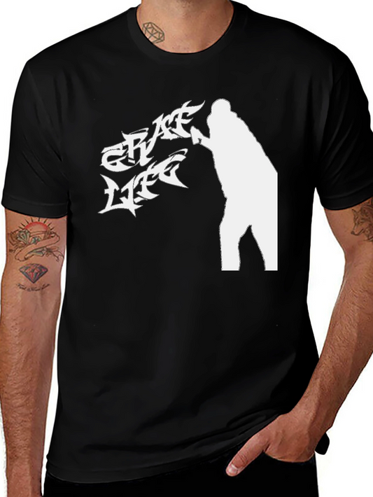 Crate Life Graphic Tee - Black Cotton Casual