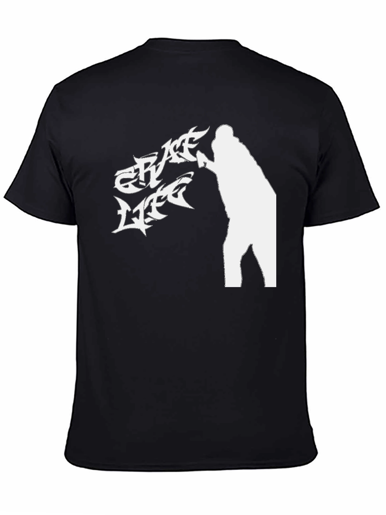 Crate Life Graphic Tee - Black Cotton Casual