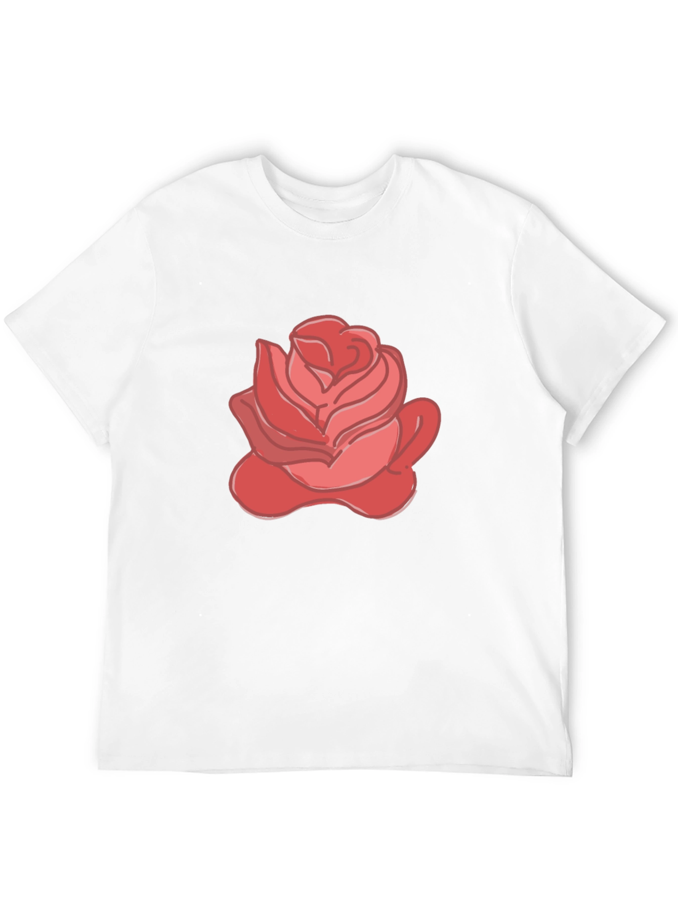 Rose Graphic Black Tee