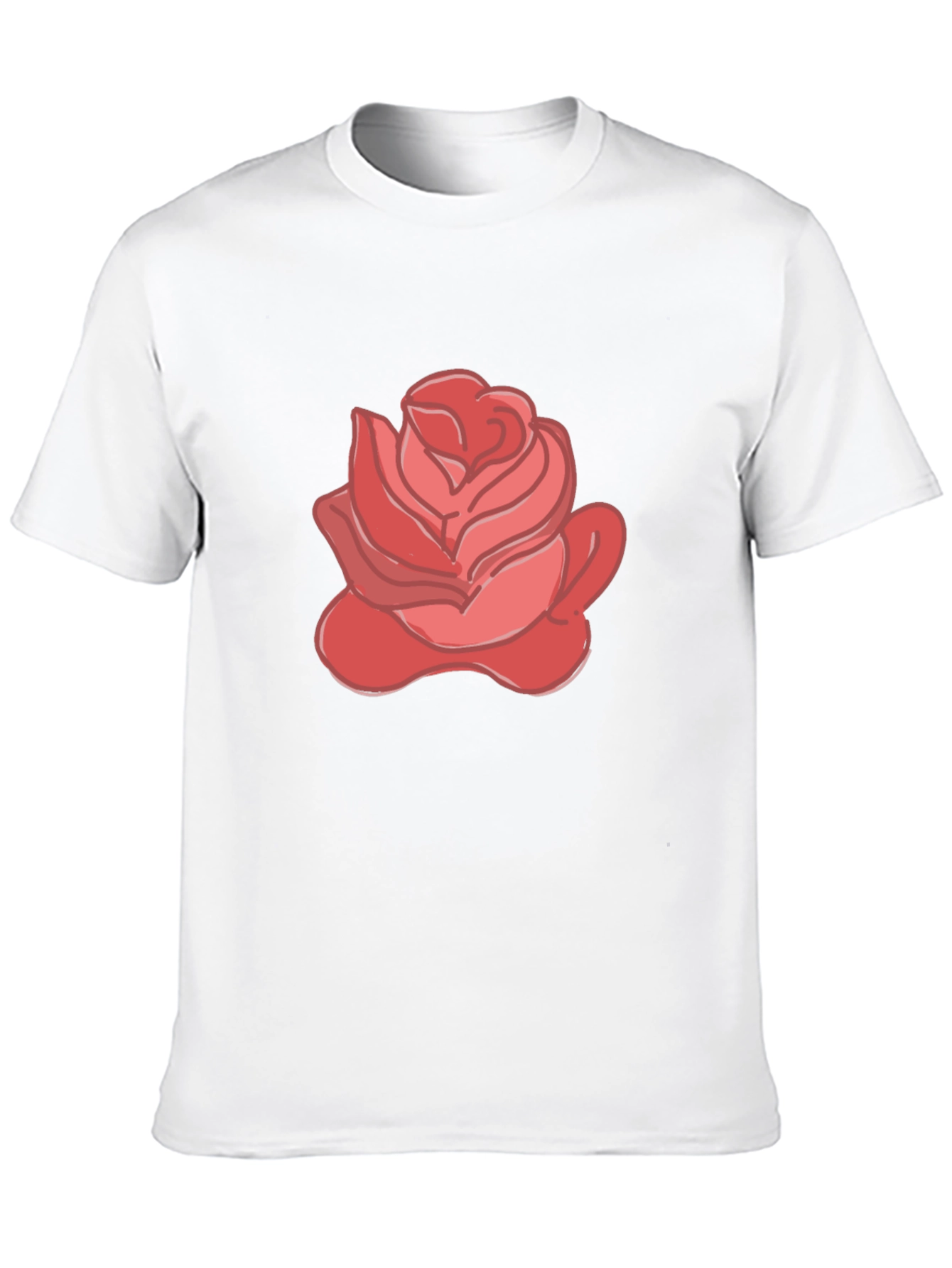 Rose Graphic Black Tee