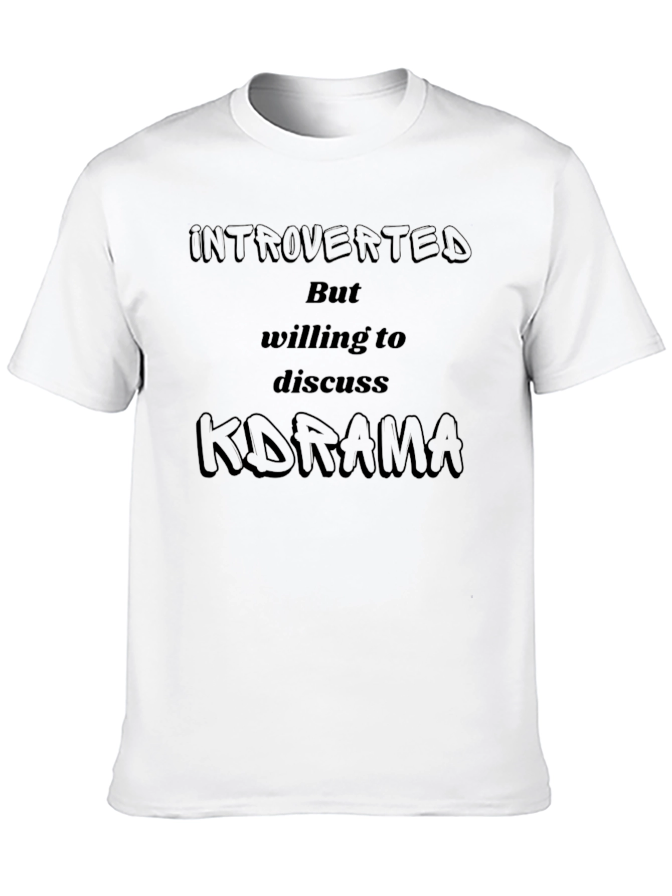 Introverted K-Drama Fan T-Shirt
