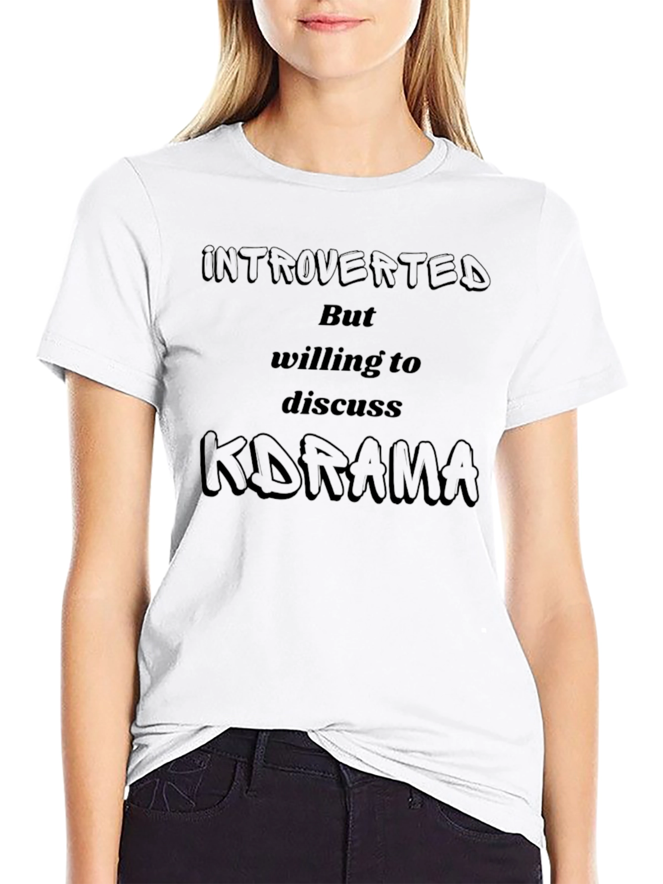 Introverted K-Drama Fan T-Shirt