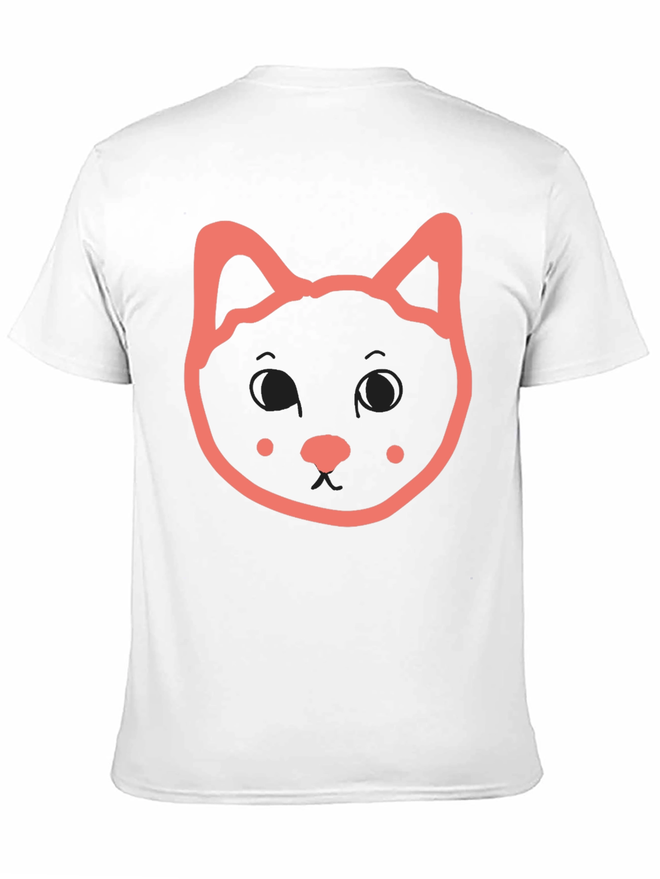 Cute Cat Graphic Black T-Shirt