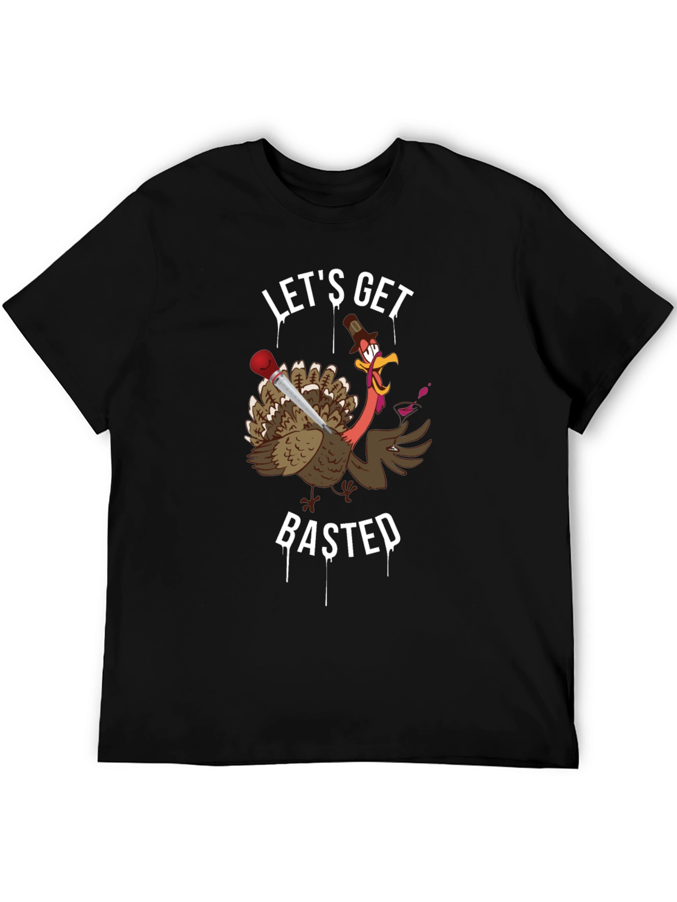 Lets Get Basted T-Shirt Thanksgiving Humor
