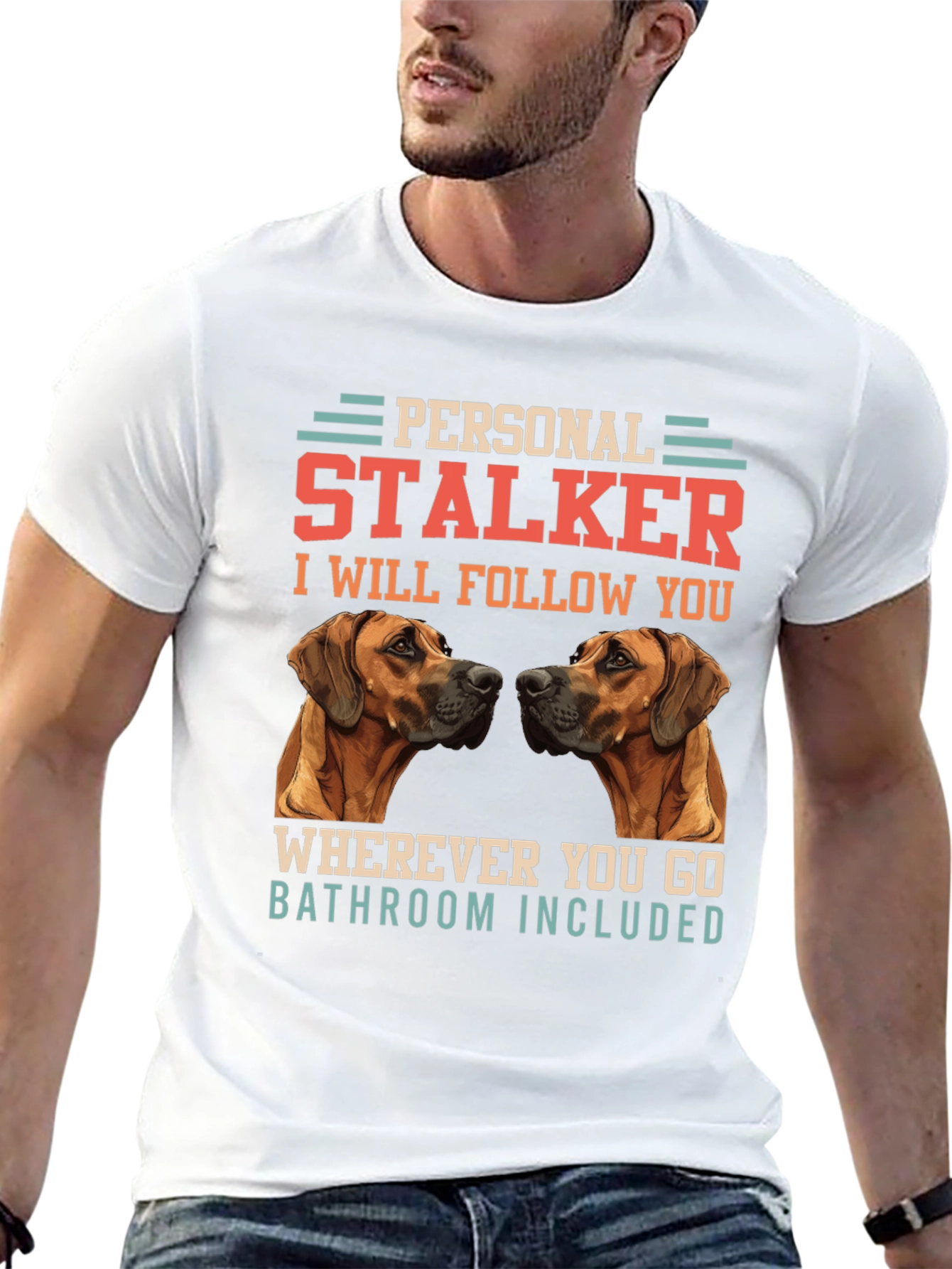 Personal Stalker Dog Graphic Tee