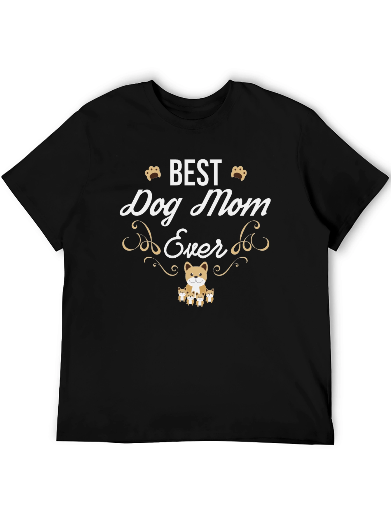 Best Dog Mom Ever T-Shirt – Cute Dog Lover Tee