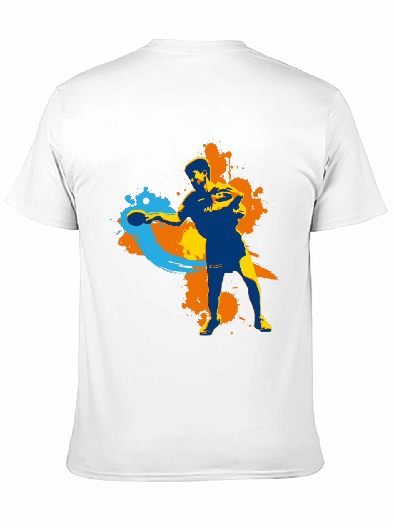 Ping Pong Player Graphic T-Shirt - Sporty Design
