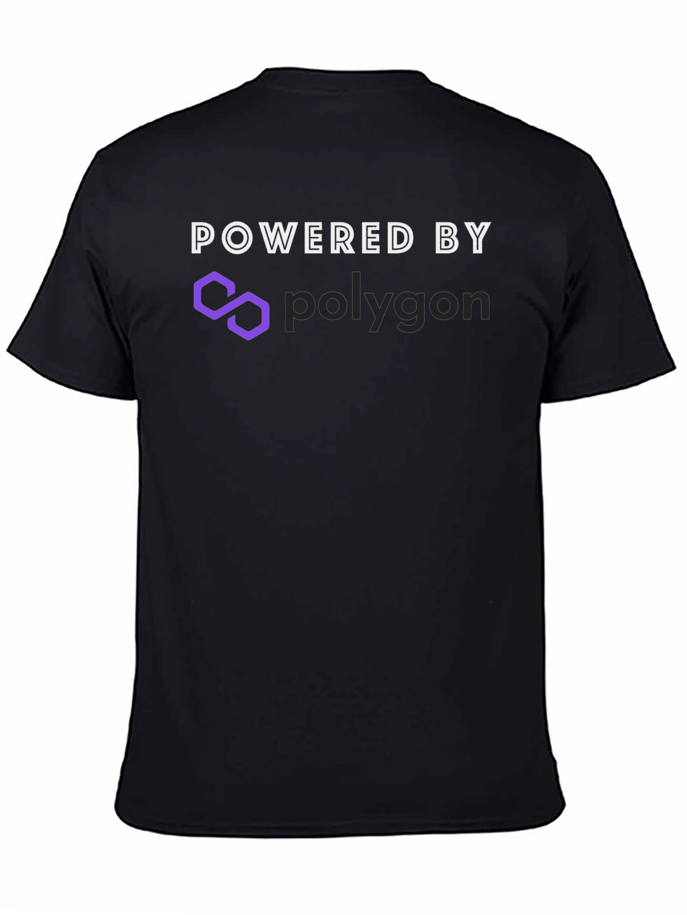 Powered by Polygon Black T-Shirt