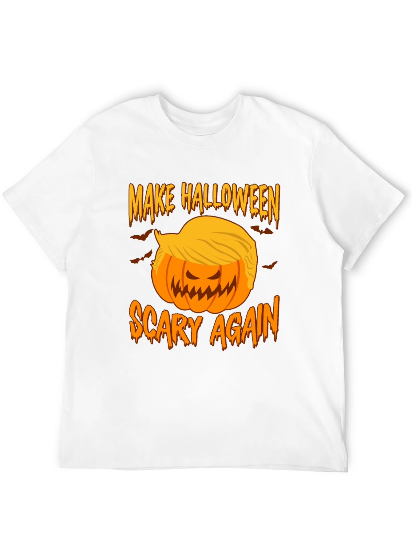 Make Halloween Scary Again - Funny Pumpkin T-Shirt