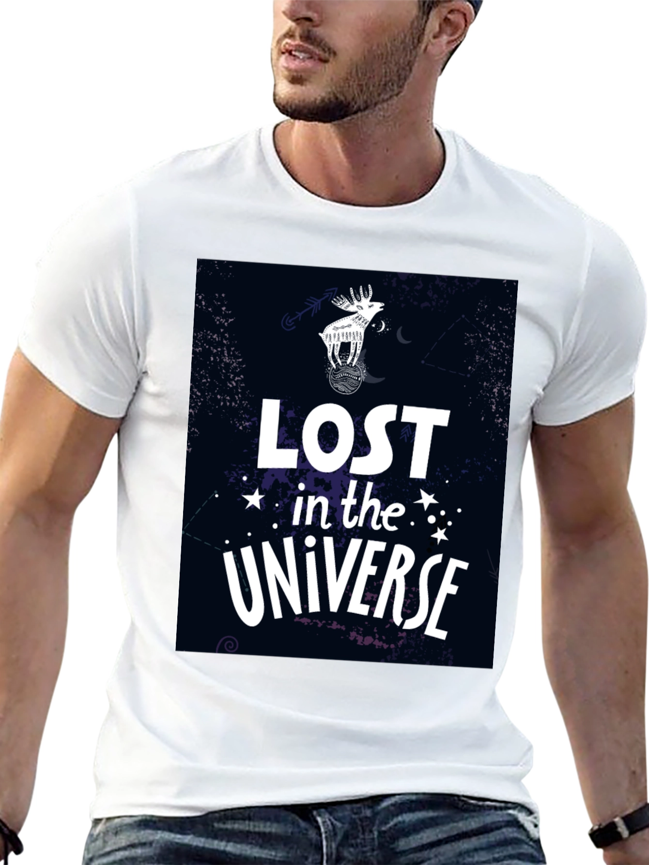 Lost in the Universe Black T-Shirt