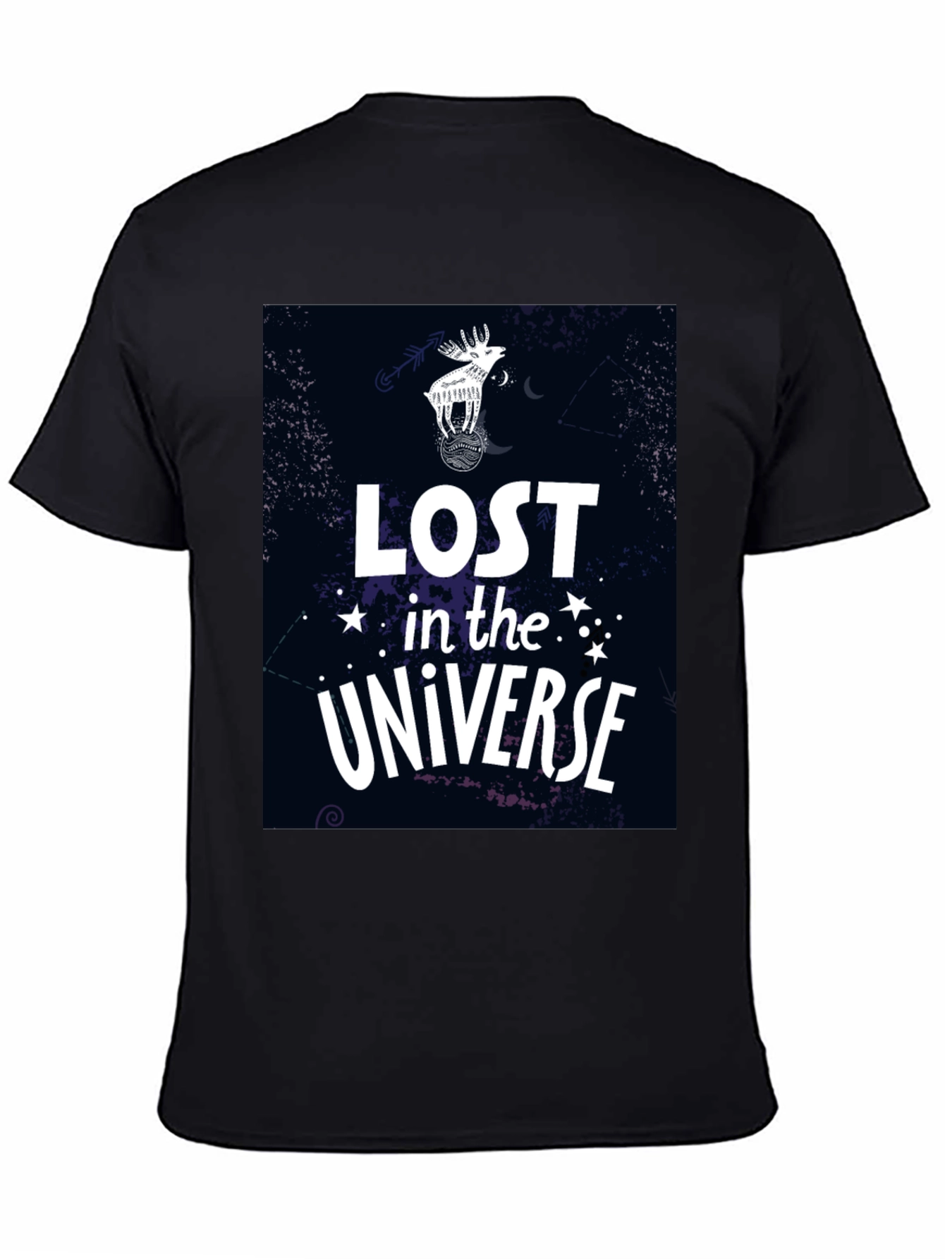 Lost in the Universe Black T-Shirt