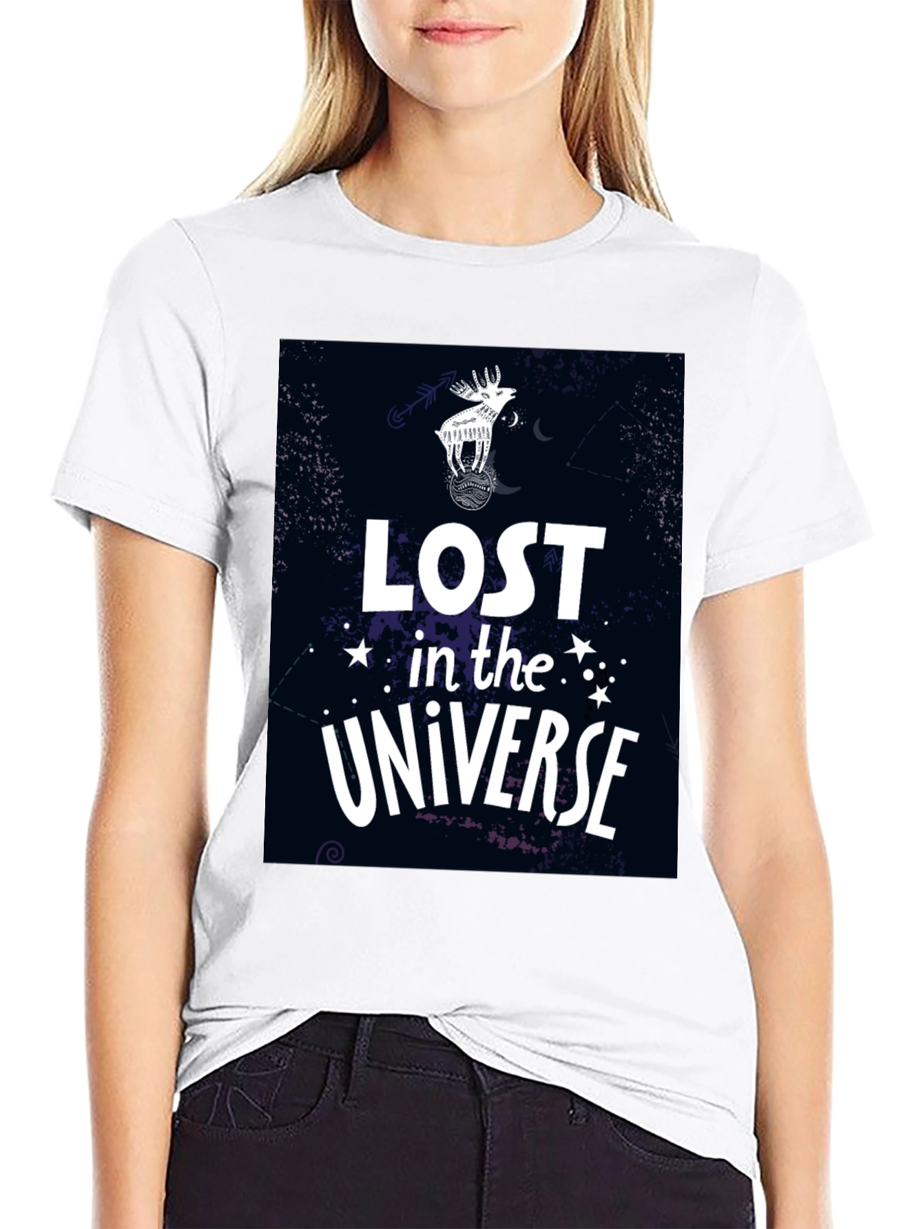 Lost in the Universe Black T-Shirt