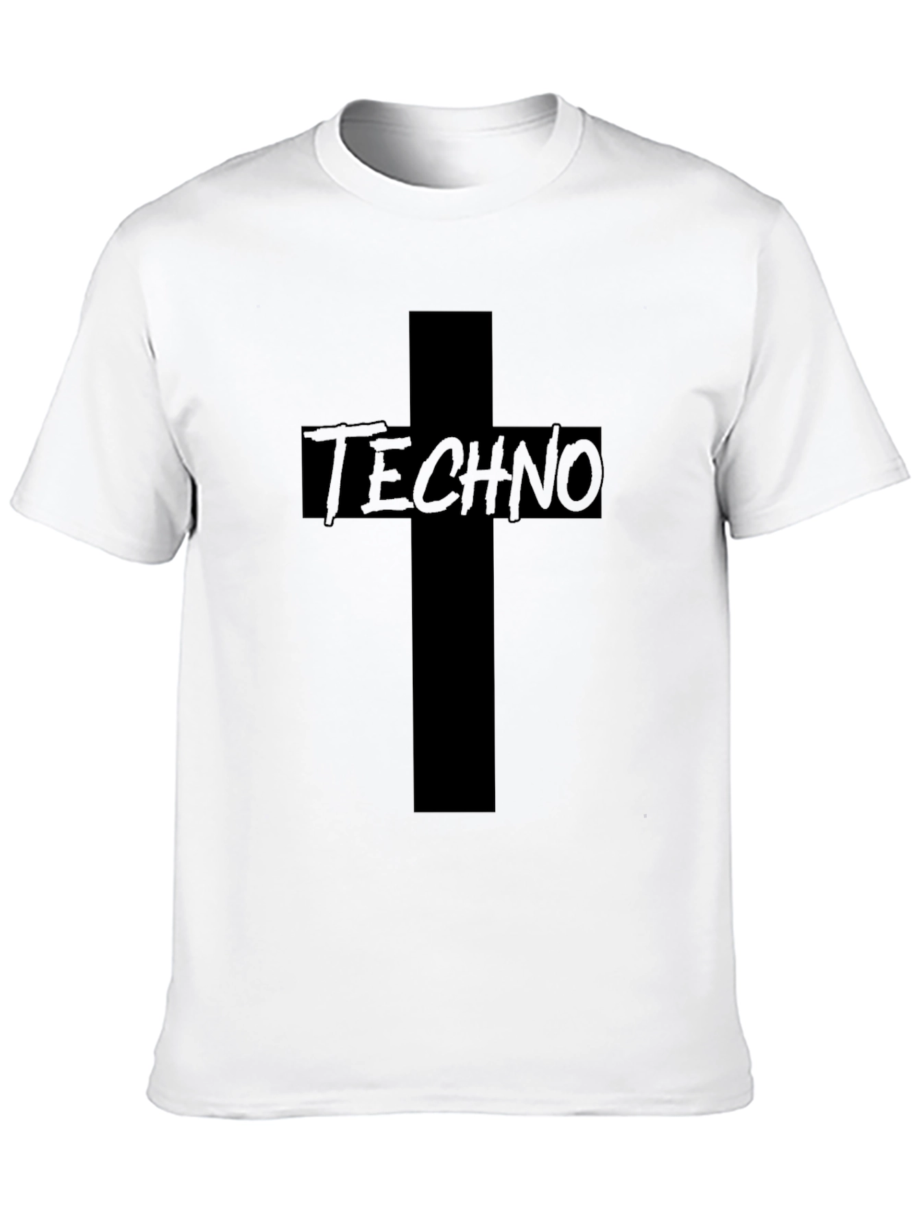 Techno Cross Graphic T-Shirt