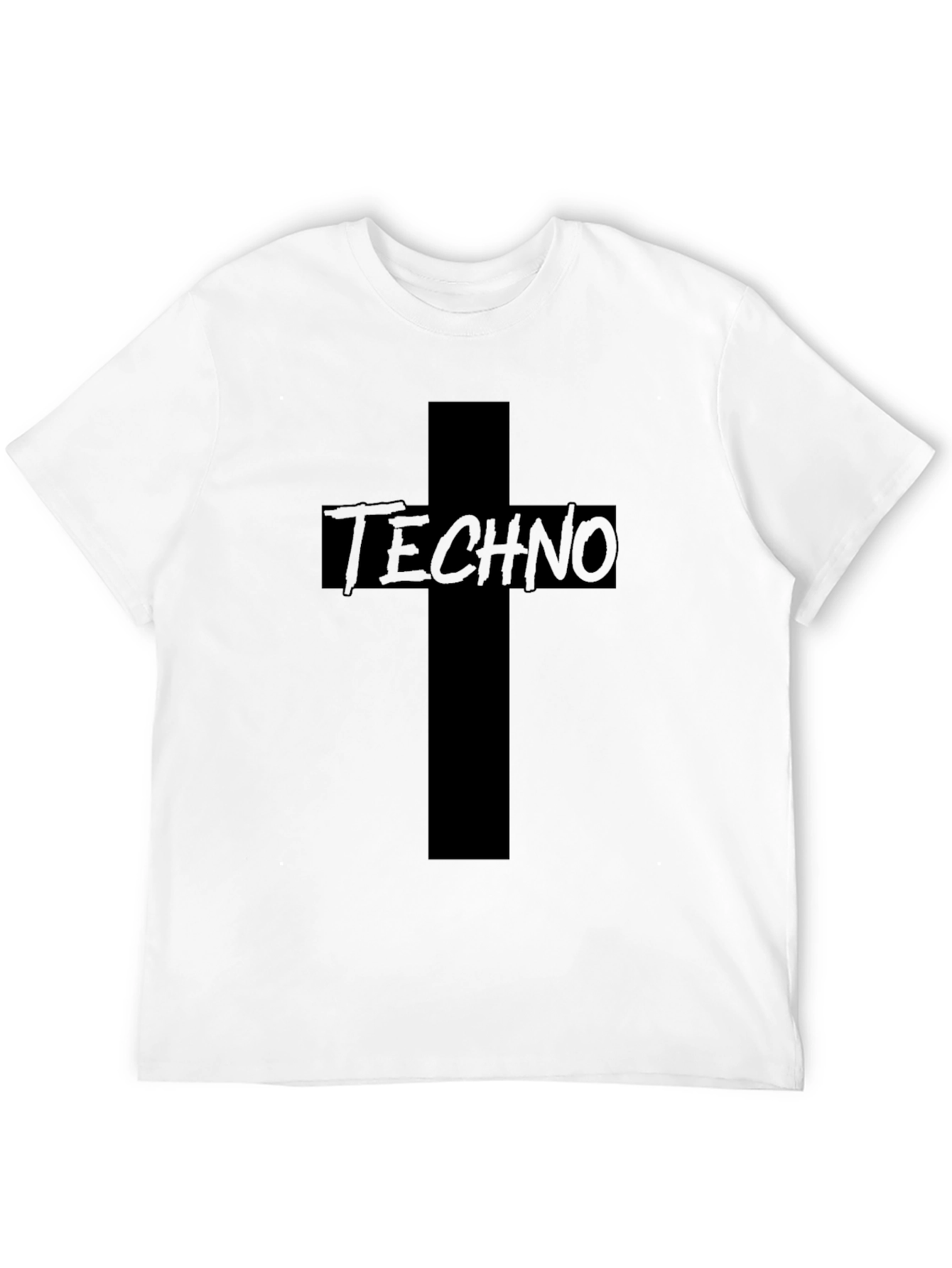 Techno Cross Graphic T-Shirt