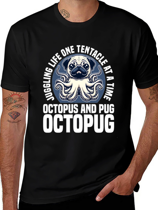 Octopus Pug Graphic T-Shirt - OctoPug