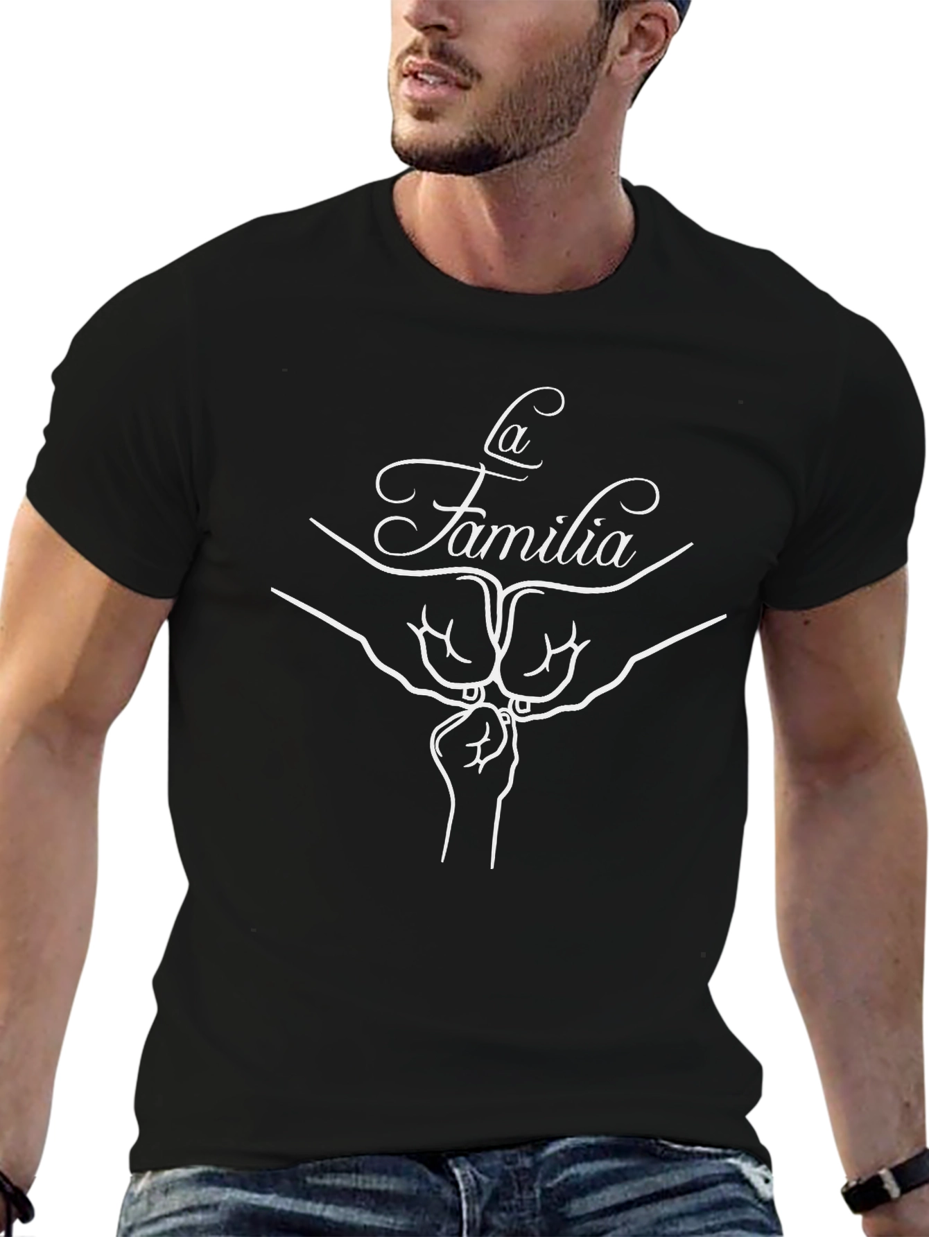 La Familia T-Shirt - Black Graphic Tee