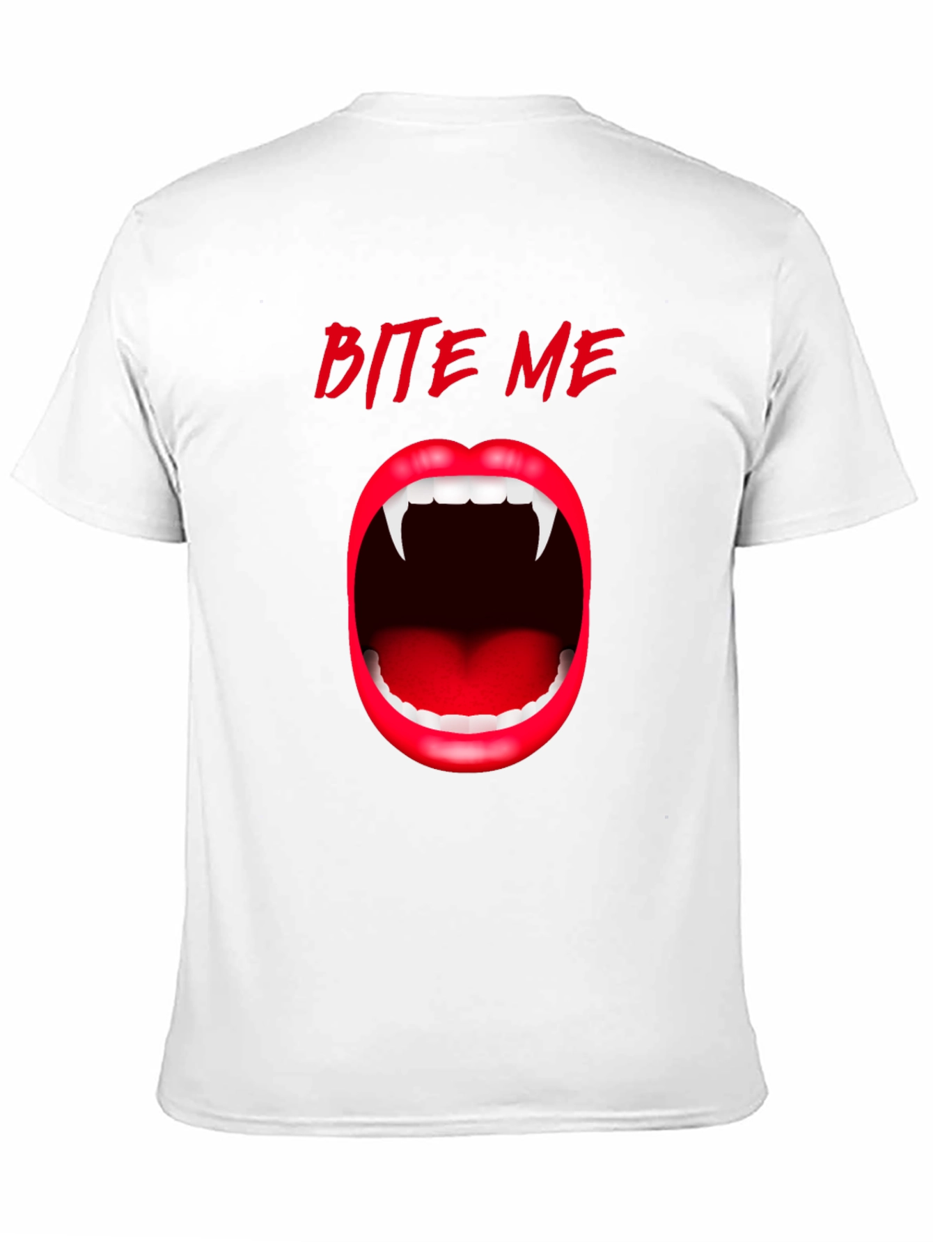 Bite Me Vampire Teeth Graphic Tee - Halloween