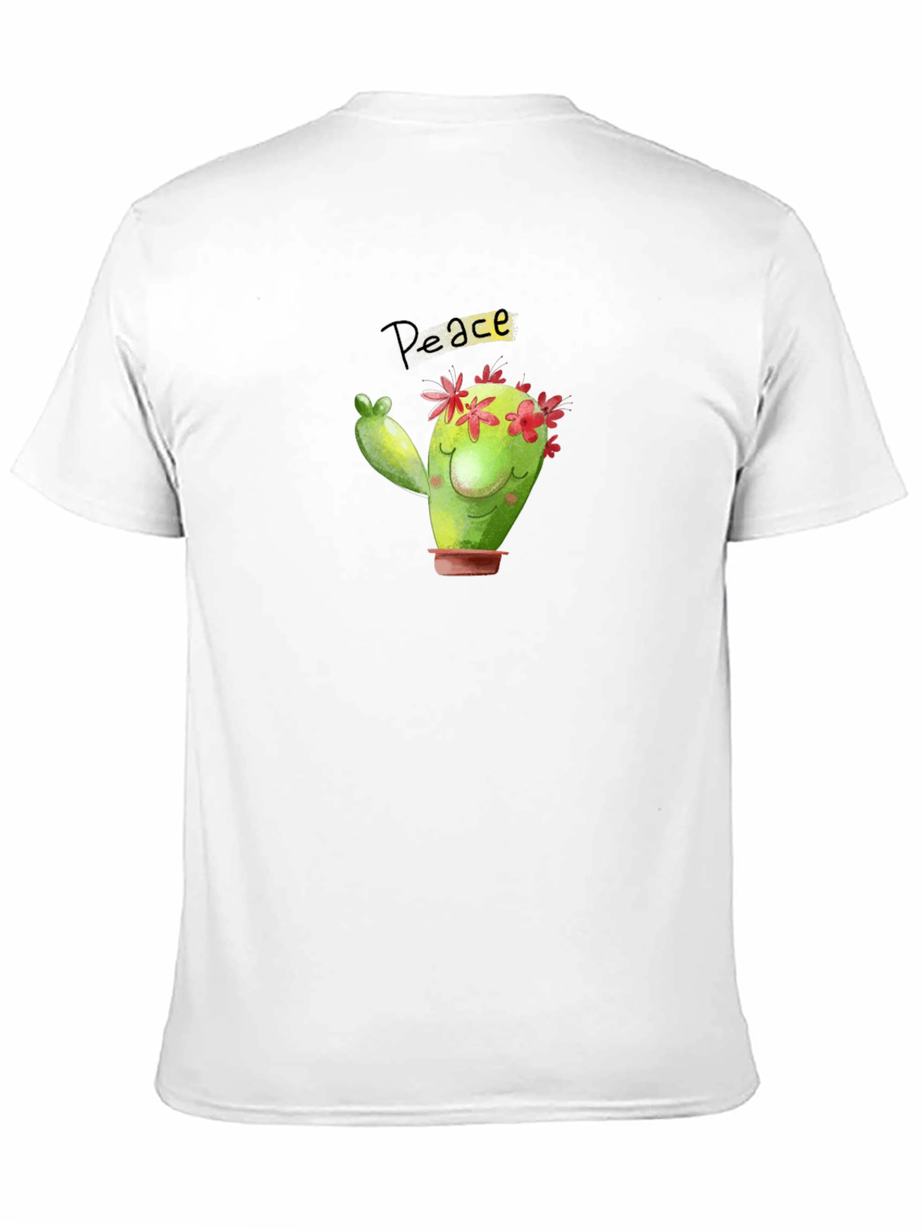 Peace Cactus T-Shirt - Cute Graphic Tee