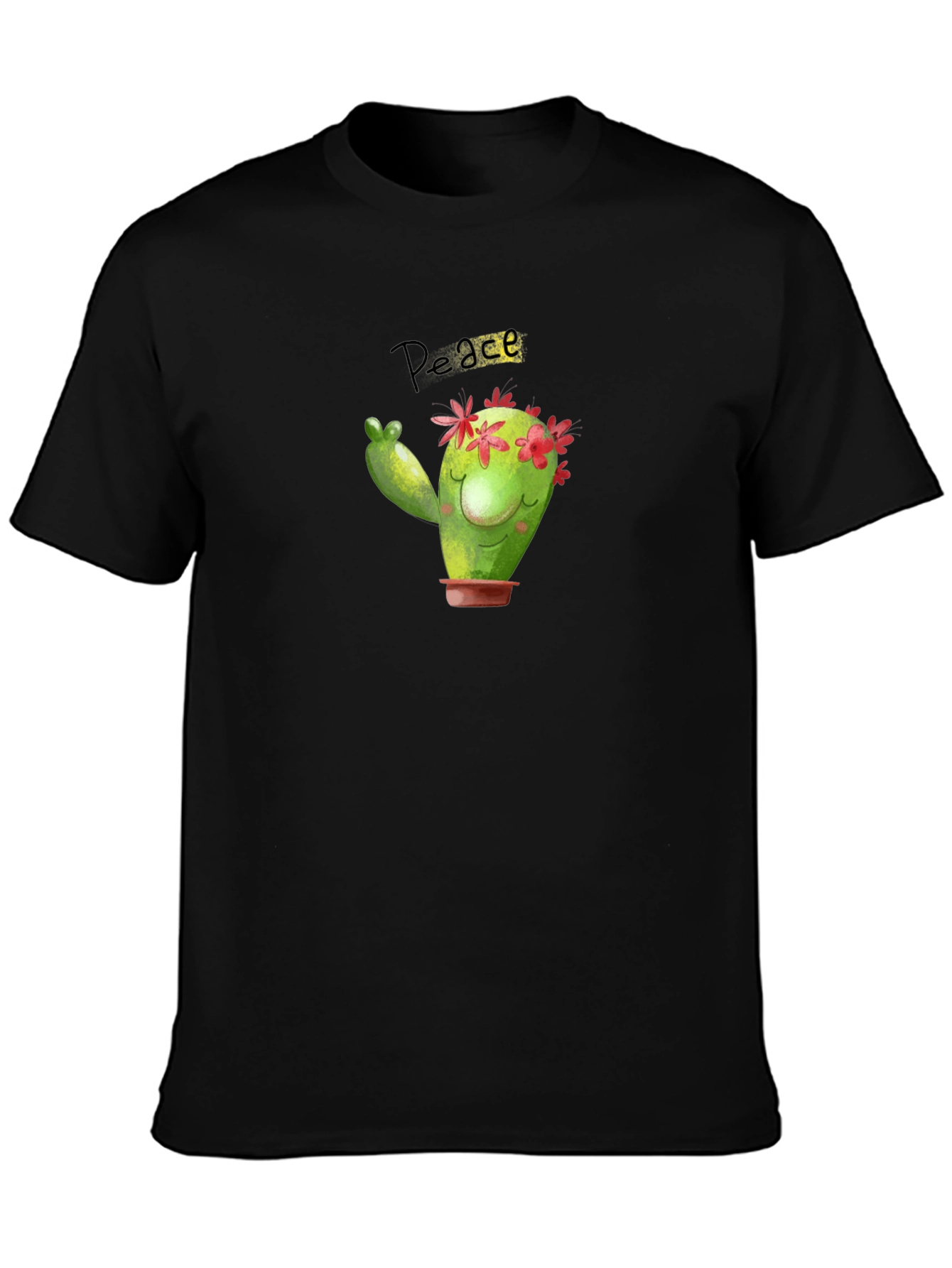 Peace Cactus T-Shirt - Cute Graphic Tee