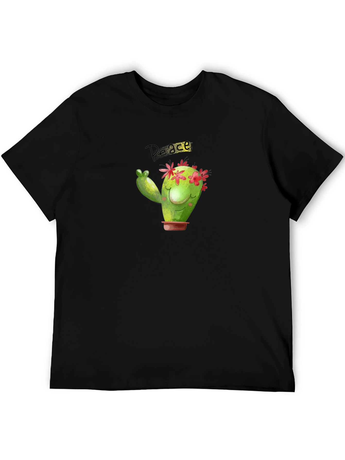 Peace Cactus T-Shirt - Cute Graphic Tee