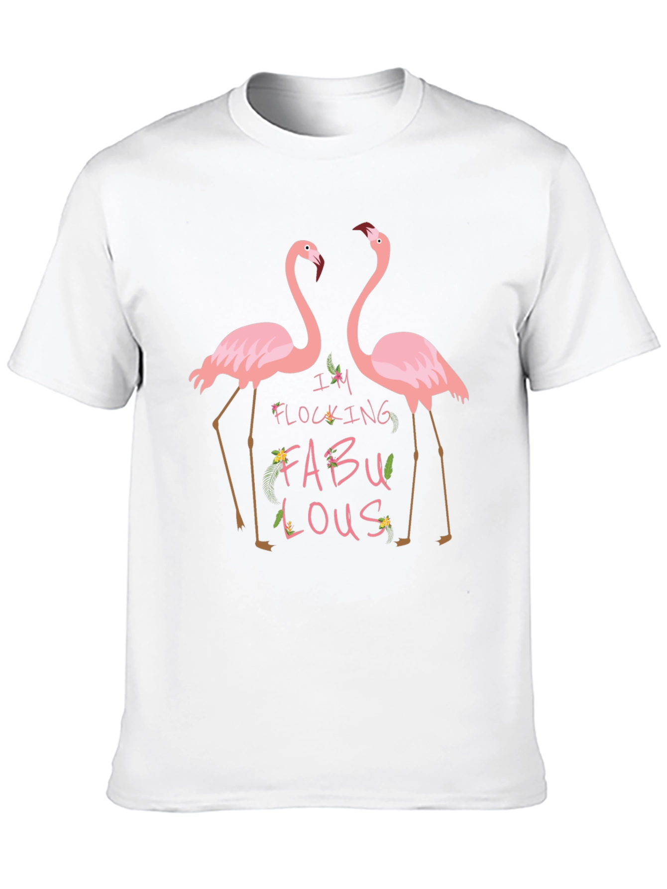Flocking Fabulous Flamingo Graphic Tee