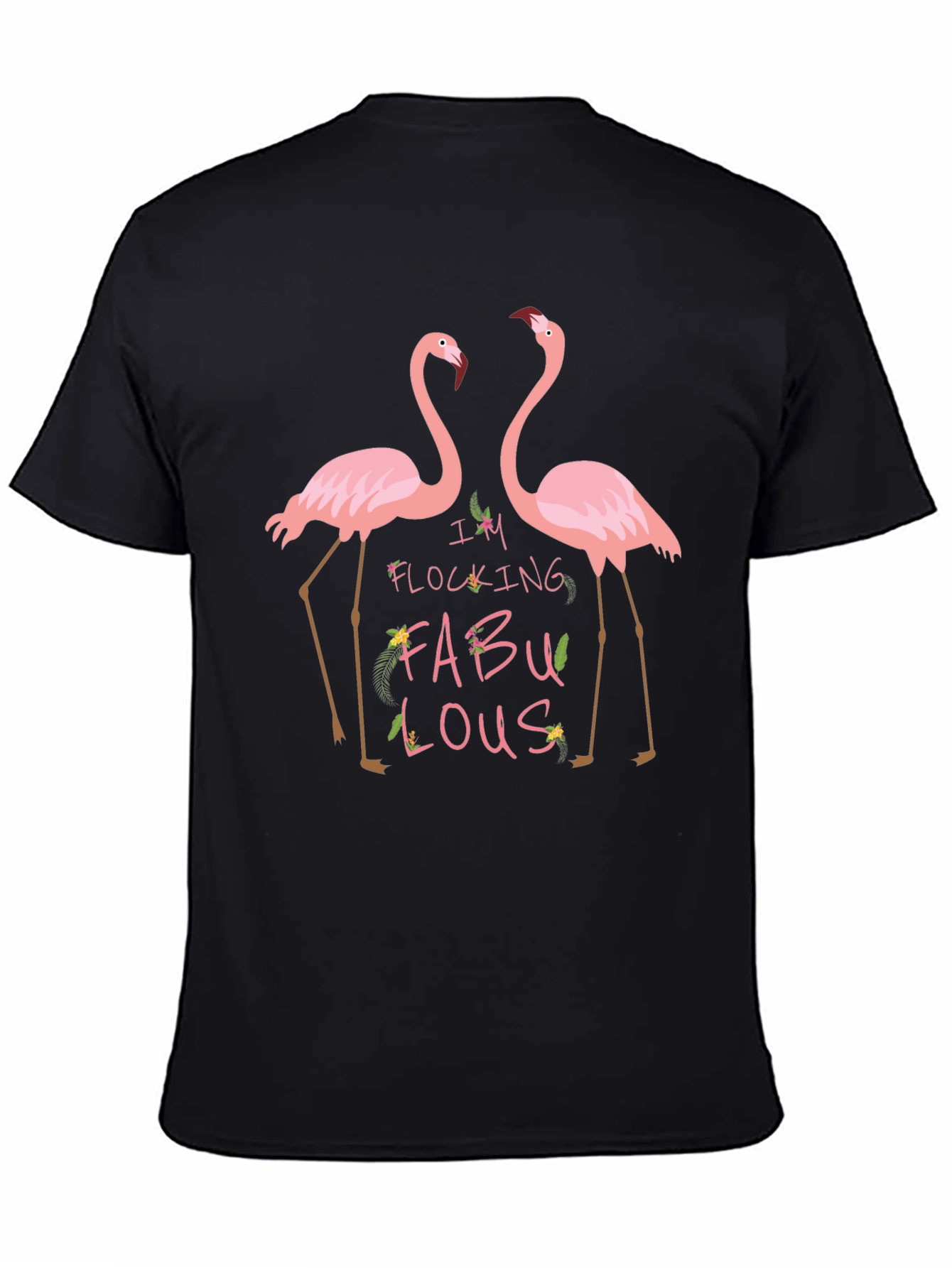 Flocking Fabulous Flamingo Graphic Tee